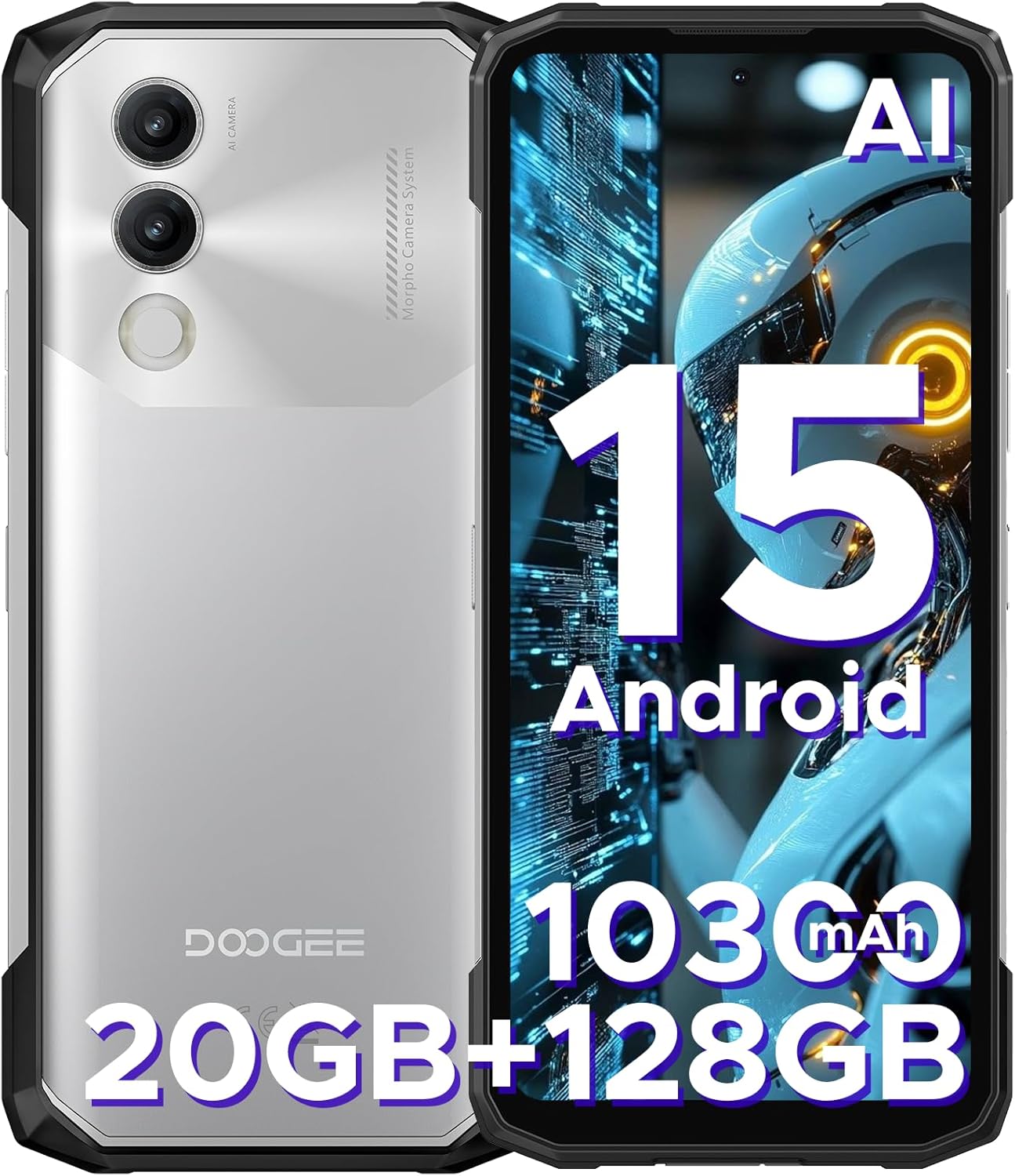 Smartphone Doogee Blade20 20 Gb De Ram 128 Gb De Rom 10.300 Mah - Venta Internacional. $4,012