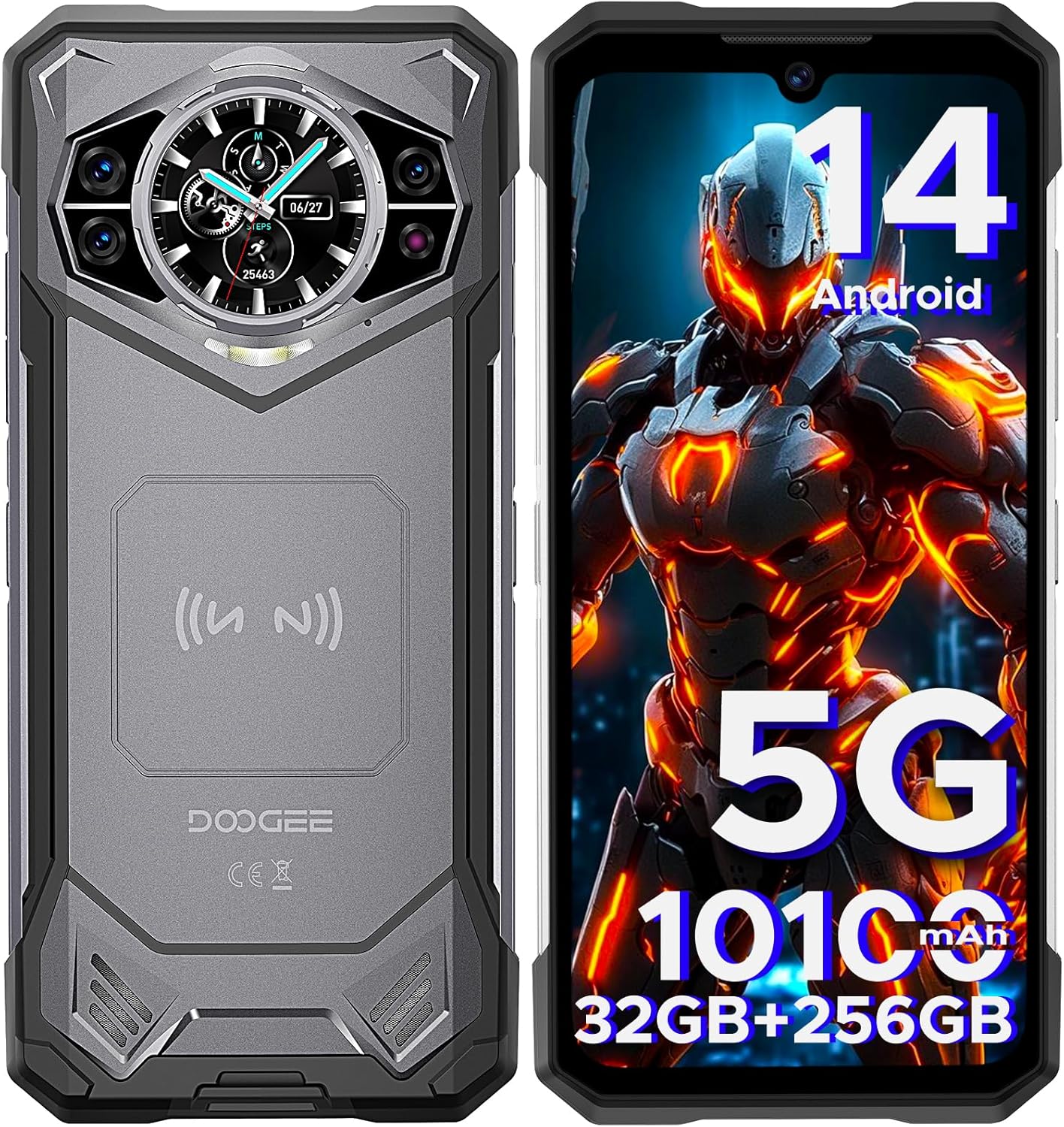 Foto 2 pulgar | Smartphone Doogee S200 5g Robusto De 32 Gb De Ram, 256 Gb De Rom, 10100 Mah - Venta Internacional.