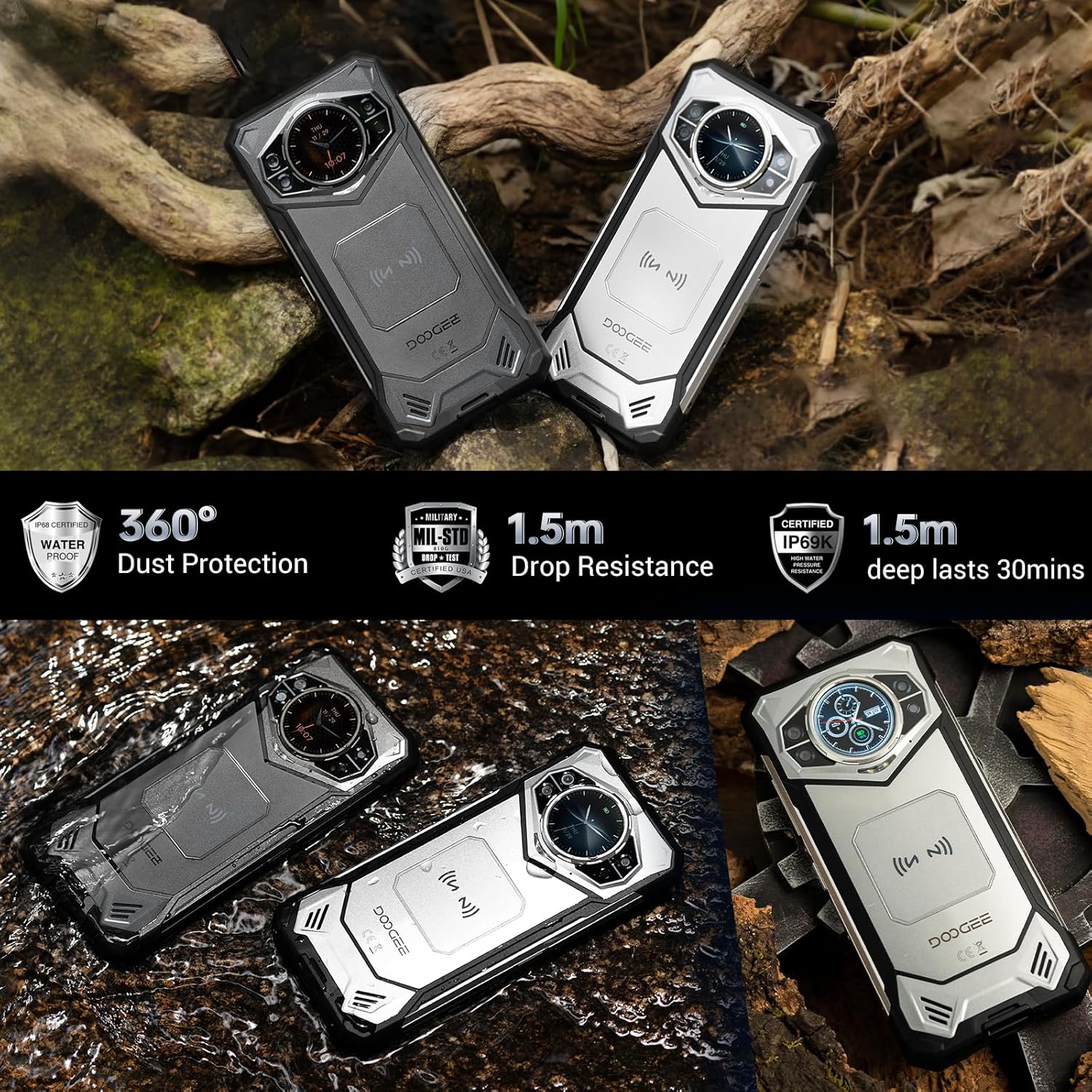 Foto 3 pulgar | Smartphone Doogee S200 5g Robusto De 32 Gb De Ram, 256 Gb De Rom, 10100 Mah - Venta Internacional.