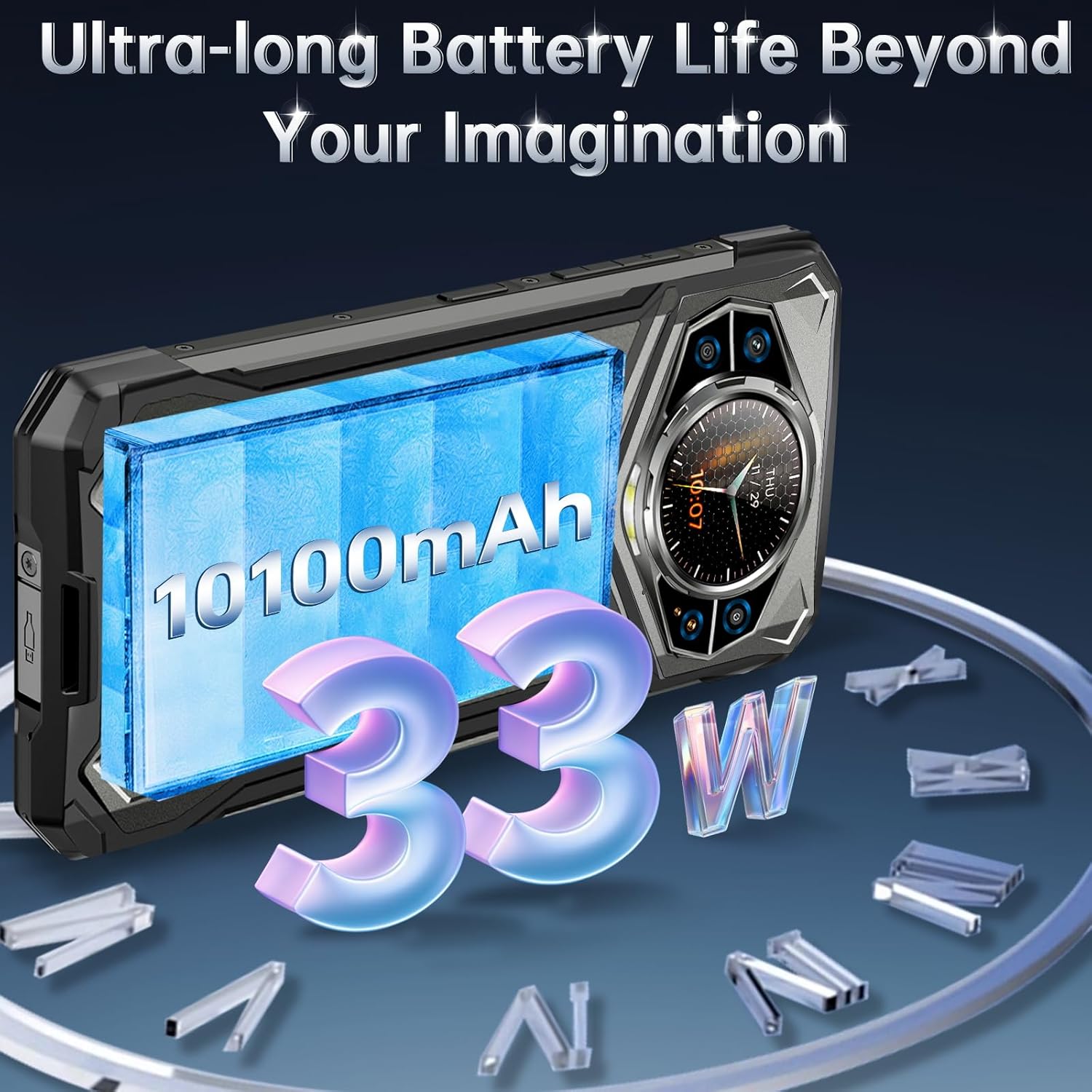 Foto 7 | Smartphone Doogee S200 5g Robusto De 32 Gb De Ram, 256 Gb De Rom, 10100 Mah - Venta Internacional.