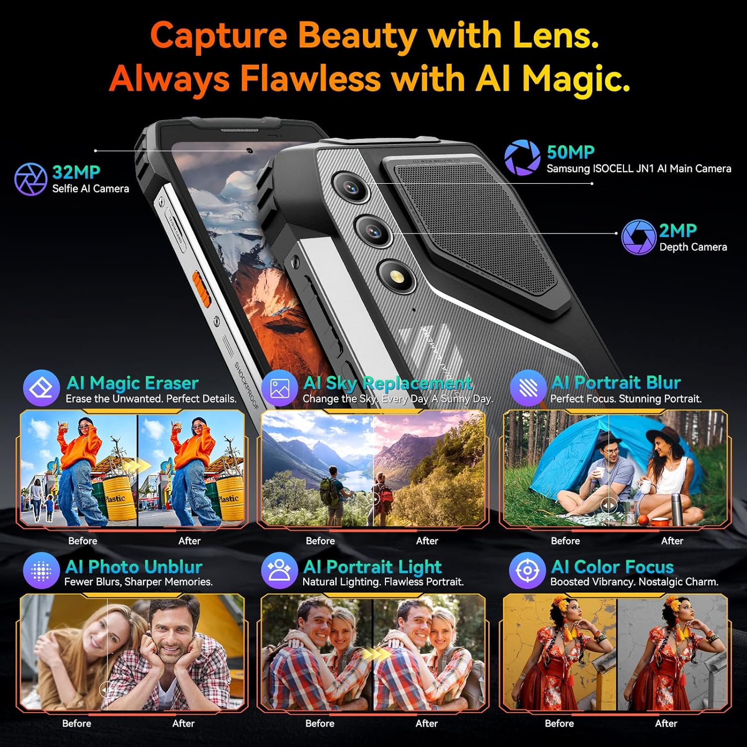 Foto 8 pulgar | Smartphone Blackview Oscal Pilot 1 Robusto de 18 Gb+256 Gb Nfc