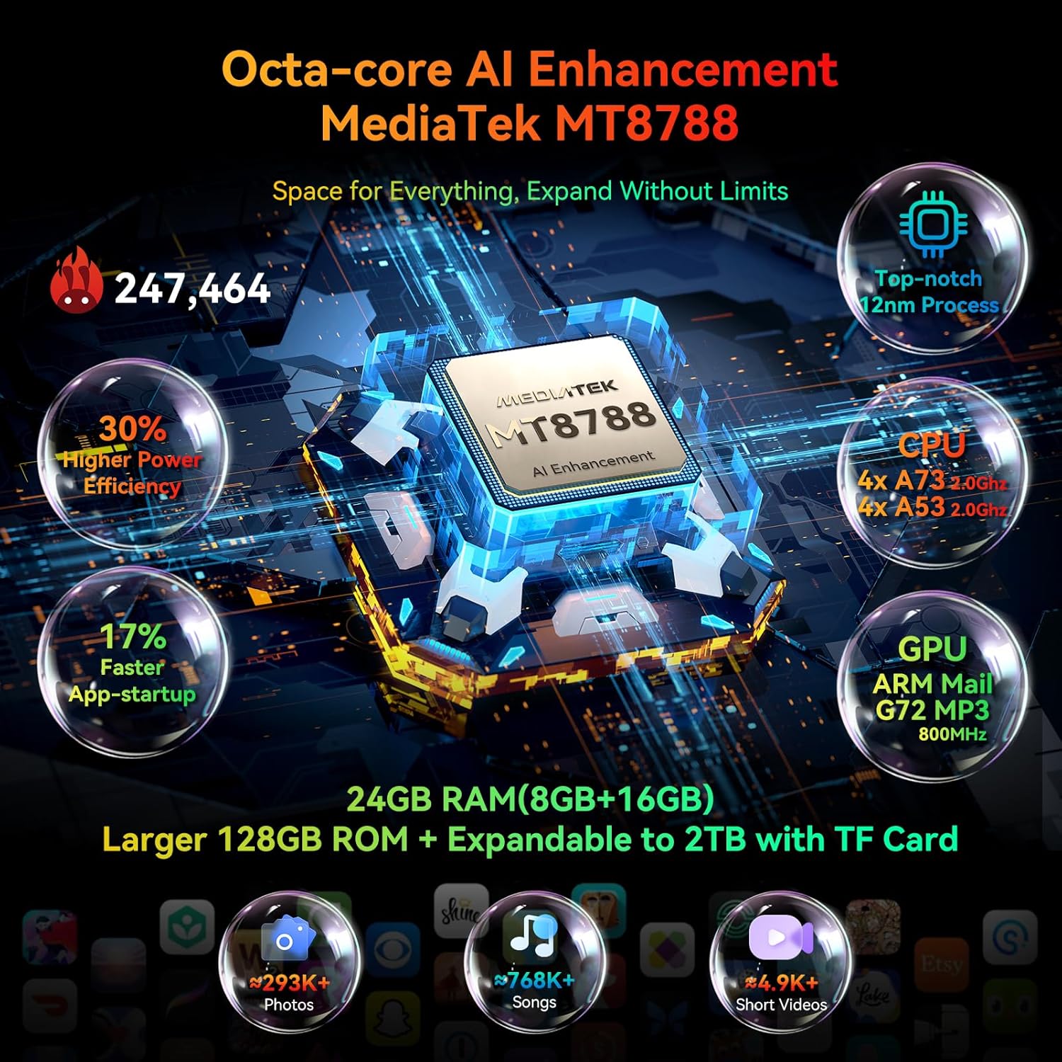Foto 3 pulgar | Smartphone Blackview Bv5300 Plus Robusto de 24 Gb+128 Gb Nfc 6.1