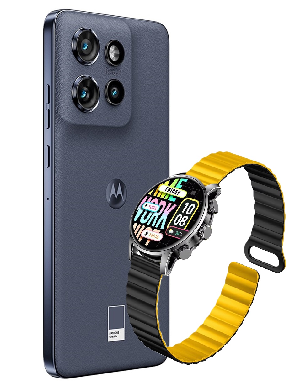 Foto 4 pulgar | Celular Motorola Desbloqueado Moto Edge Neo 5g 256gb 12gb + Kieslect Smarwatch Kr2