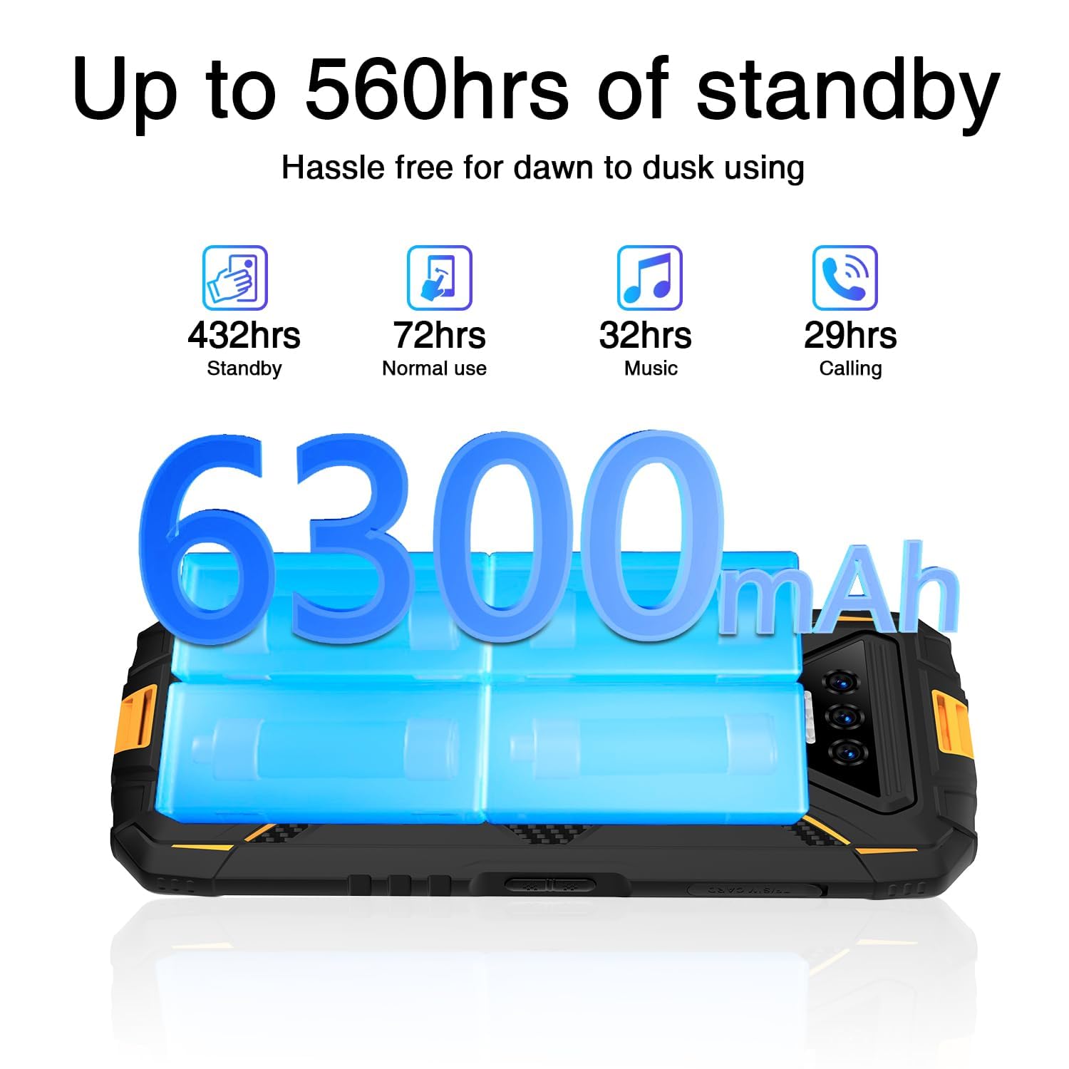 Foto 5 pulgar | Teléfono Robusto Doogee S41t Desbloqueado 2025 Android 14 8gb+64gb Naranja - Venta Internacional.