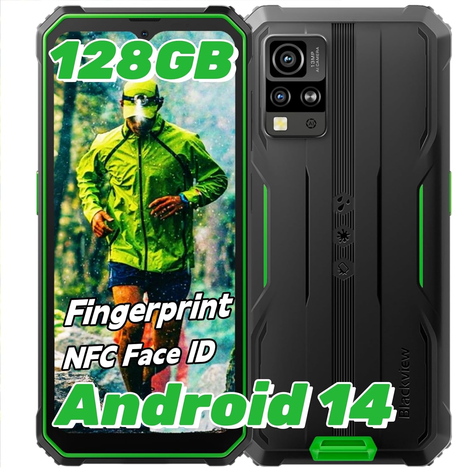 Foto 2 pulgar | Smartphone Blackview Bv4800 Pro, 12 Gb De Ram, 128 Gb De Rom, Cámara De 16 Mp - Venta Internacional.