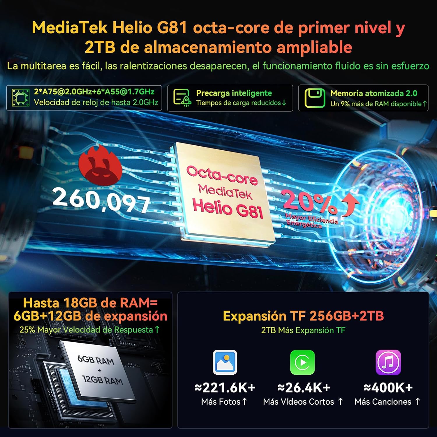 Foto 7 pulgar | Smartphone Blackview Bv7300 De 18 Gb De Ram, 256 Gb/2 Tb, 15000 Mah - Venta Internacional.