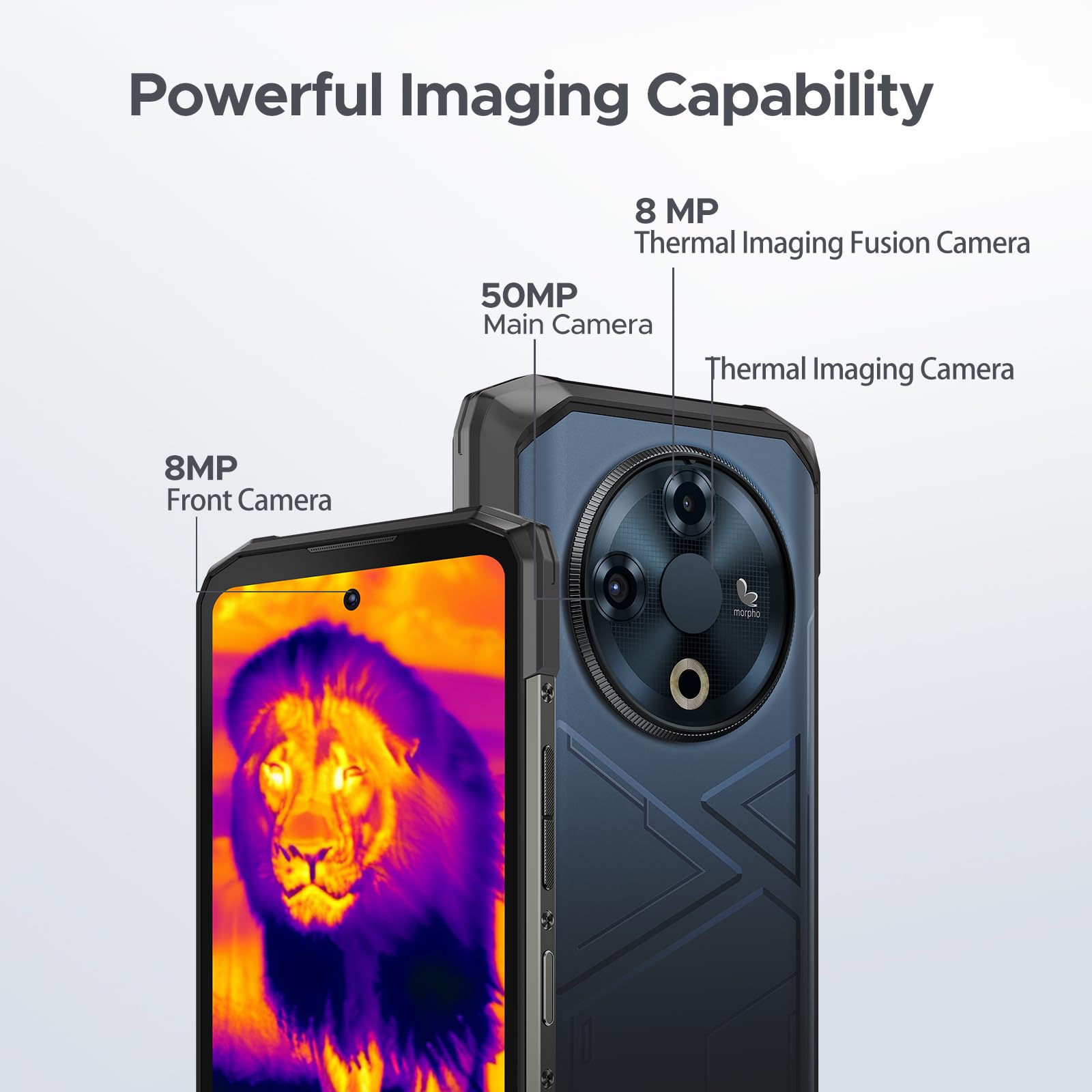 Foto 5 | Teléfono Robusto Doogee Fire 6 Con Cámara Térmica De 16 Gb+256 Gb Android 14 - Venta Internacional.