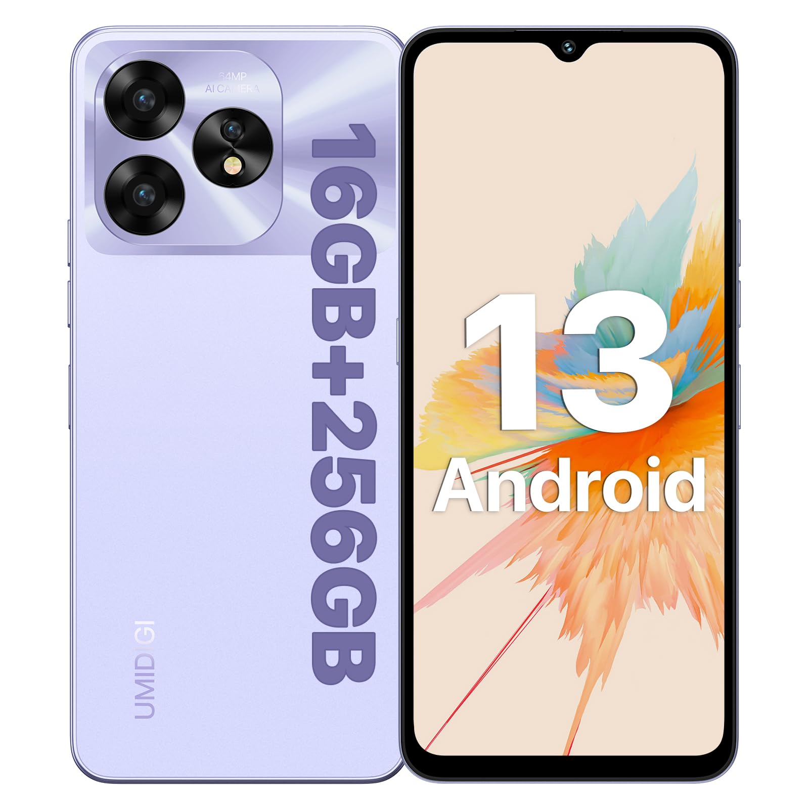 Foto 2 pulgar | Teléfono Celular Umidigi A15 16gb+256gb Android 13 6.7'' 64mp Cam - Venta Internacional.