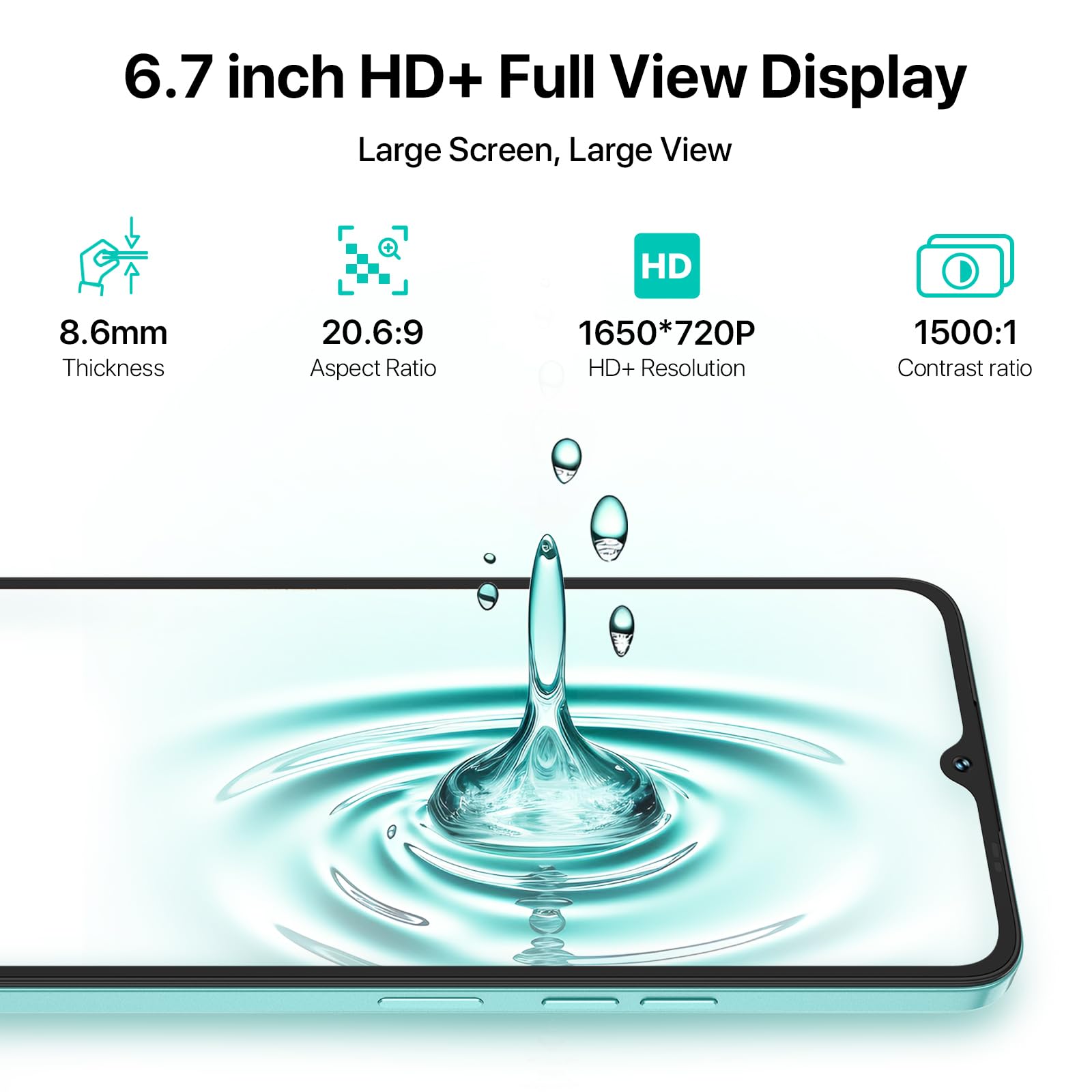 Foto 3 pulgar | Teléfono Celular Umidigi A15 16gb+256gb Android 13 6.7'' 64mp Cam - Venta Internacional.