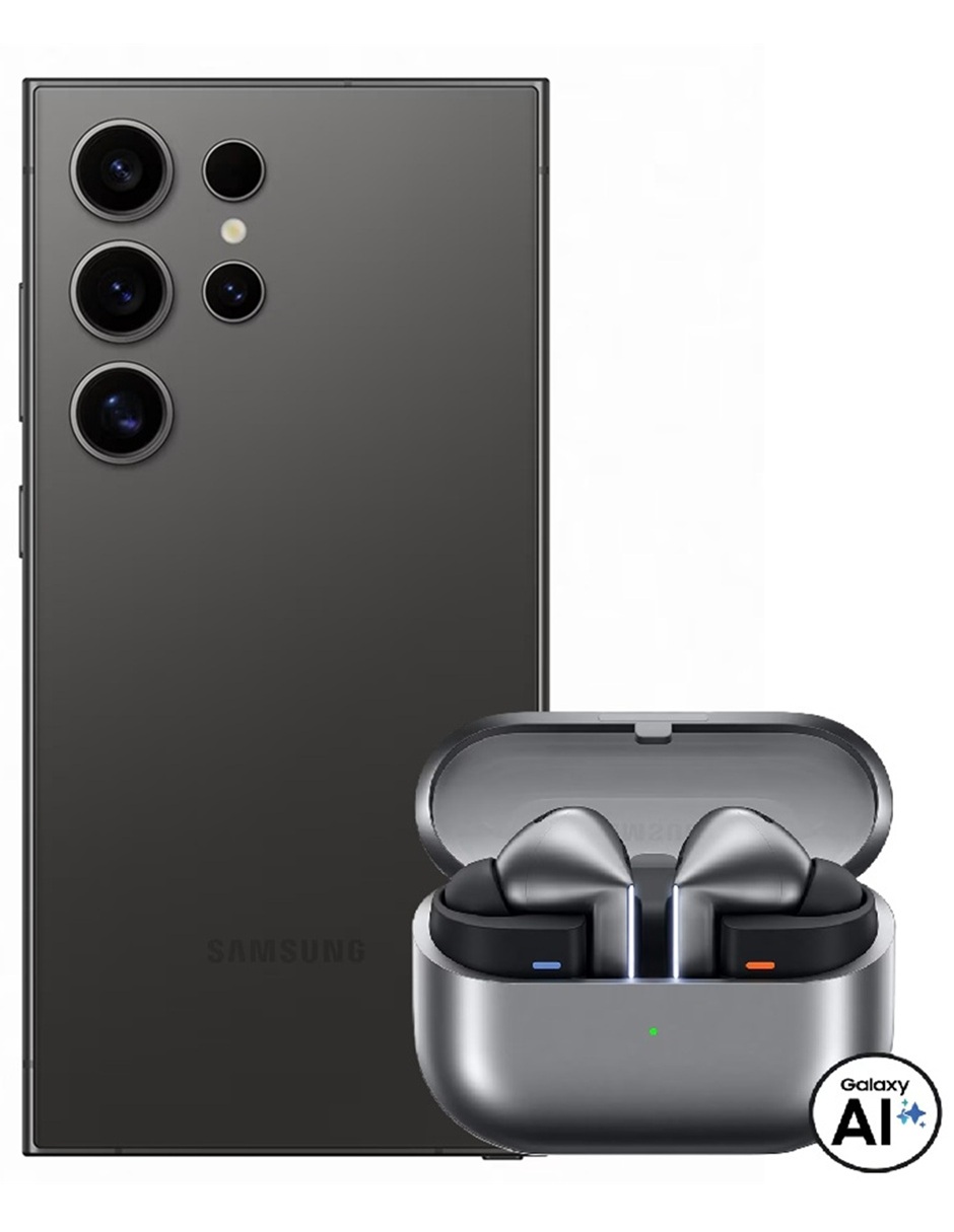 Foto 1 | Celular Samsung Galaxy S24 Ultra 5g 512gb 12gb Ram Negro + Galaxy Buds 3 Pro Silver