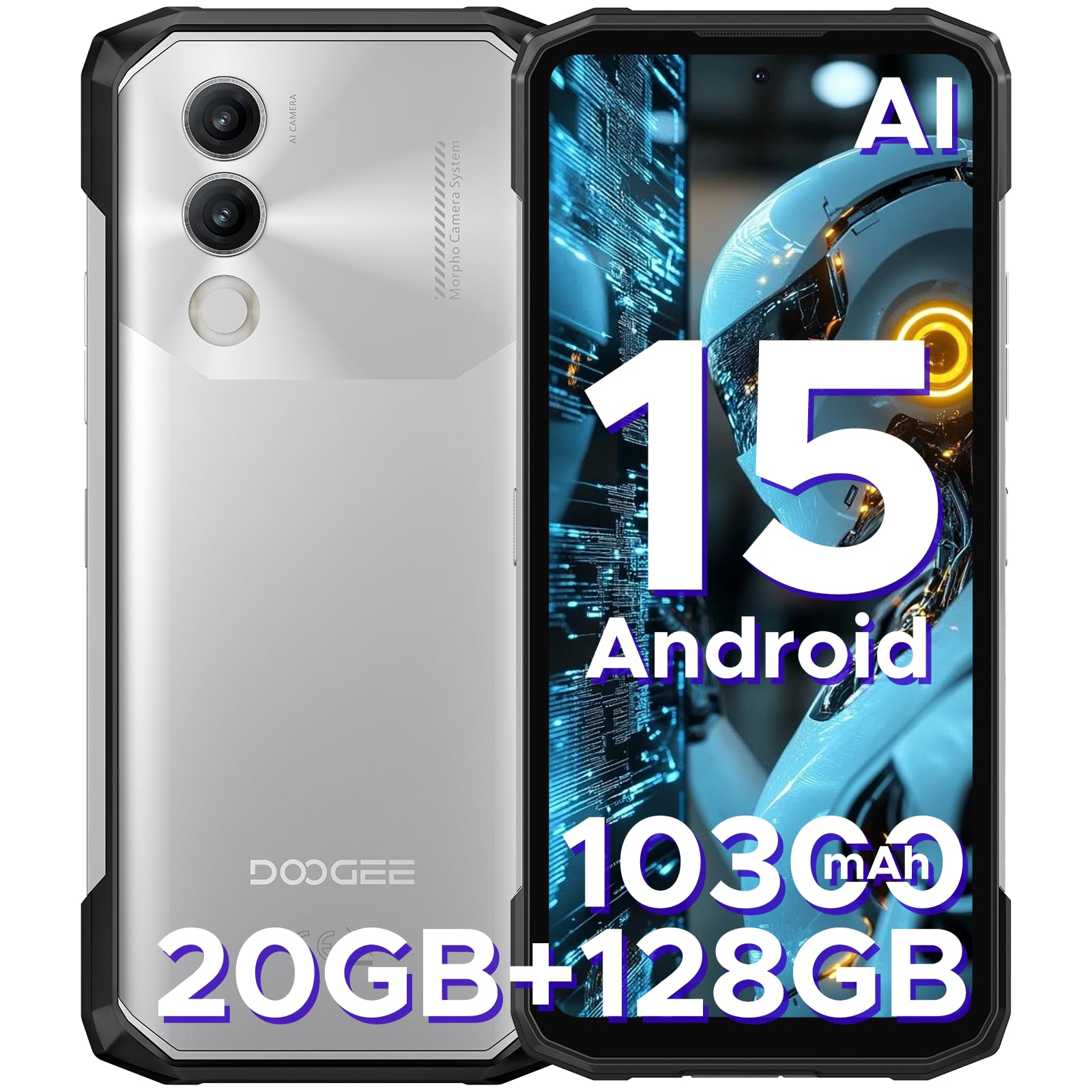 Foto 2 pulgar | Smartphone Robusto Doogee Blade 20 Android 15 20gb+128gb - Venta Internacional.