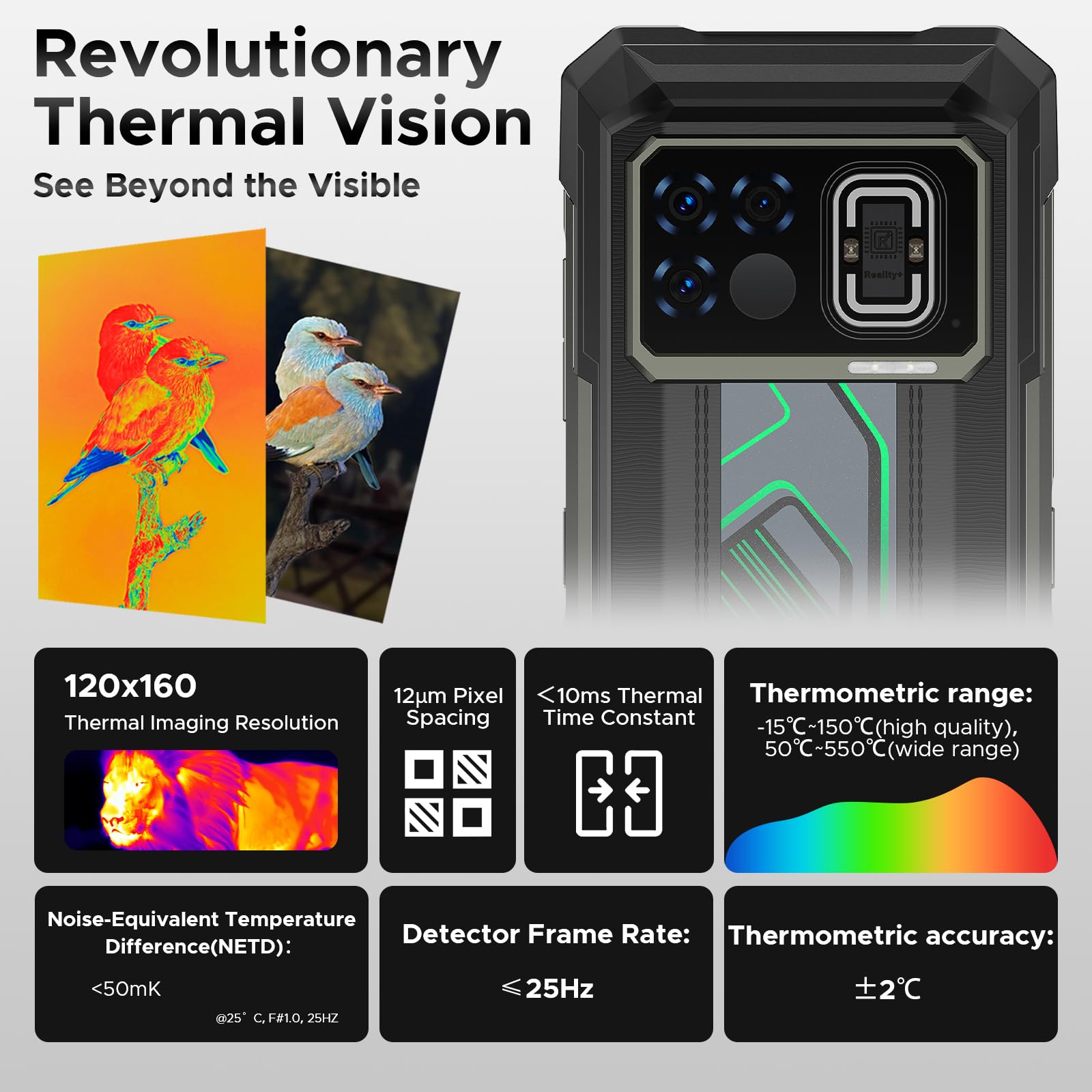 Foto 4 | Smartphone Robusto Doogee Fire 6 Max (2025) 5g Con Cámara Térmica - Venta Internacional.