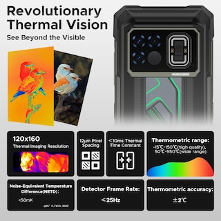 Foto 4 | Smartphone Robusto Doogee Fire 6 Max (2025) 5g Con Cámara Térmica - Venta Internacional.