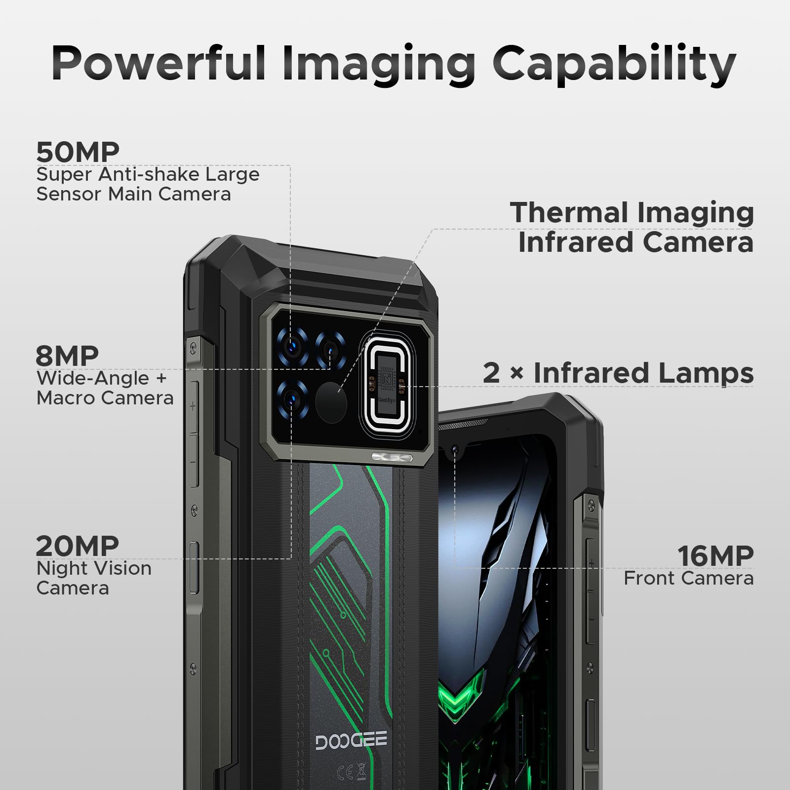 Foto 8 pulgar | Smartphone Robusto Doogee Fire 6 Max (2025) 5g Con Cámara Térmica - Venta Internacional.