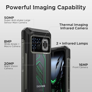 Foto 7 | Smartphone Robusto Doogee Fire 6 Max (2025) 5g Con Cámara Térmica - Venta Internacional.