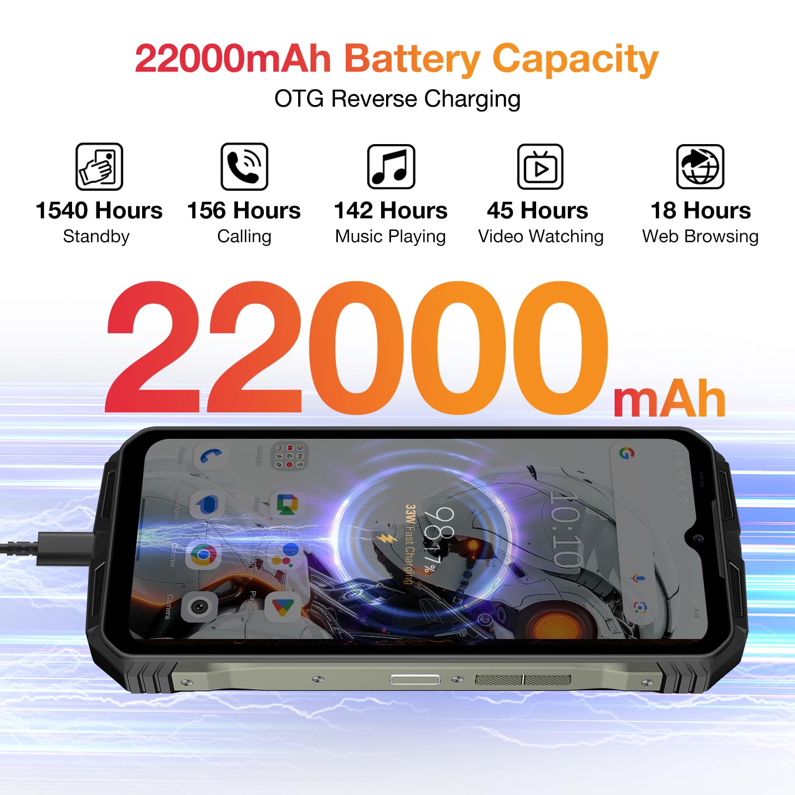 Foto 3 pulgar | Smartphone Doogee V Max Pro 5g 32 Gb+512 Gb/tf 2 Tb 22000 Mah - Venta Internacional.