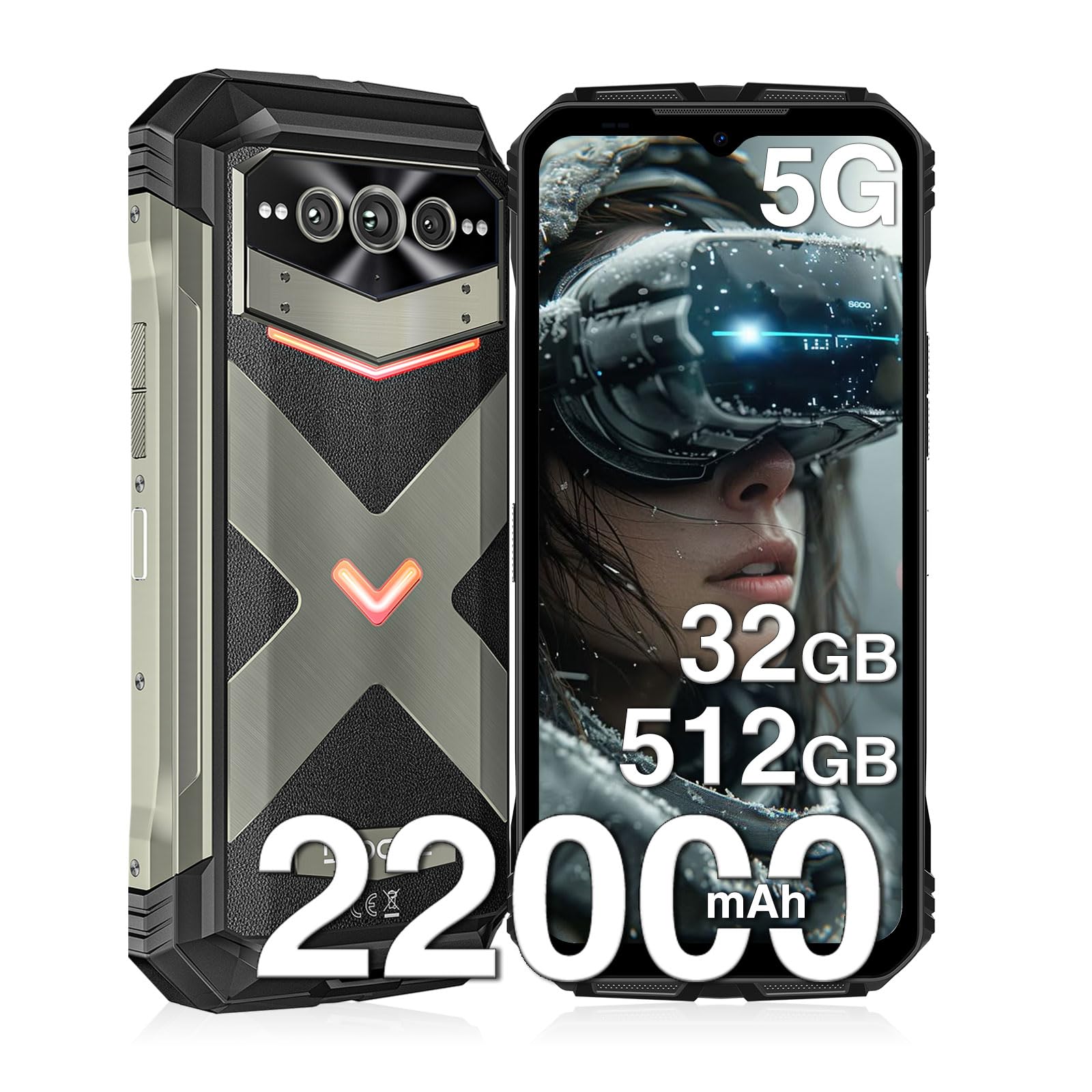 Foto 2 pulgar | Smartphone Robusto Doogee V Max Pro 5g 32 Gb+512 Gb/tf 2 Tb - Venta Internacional.