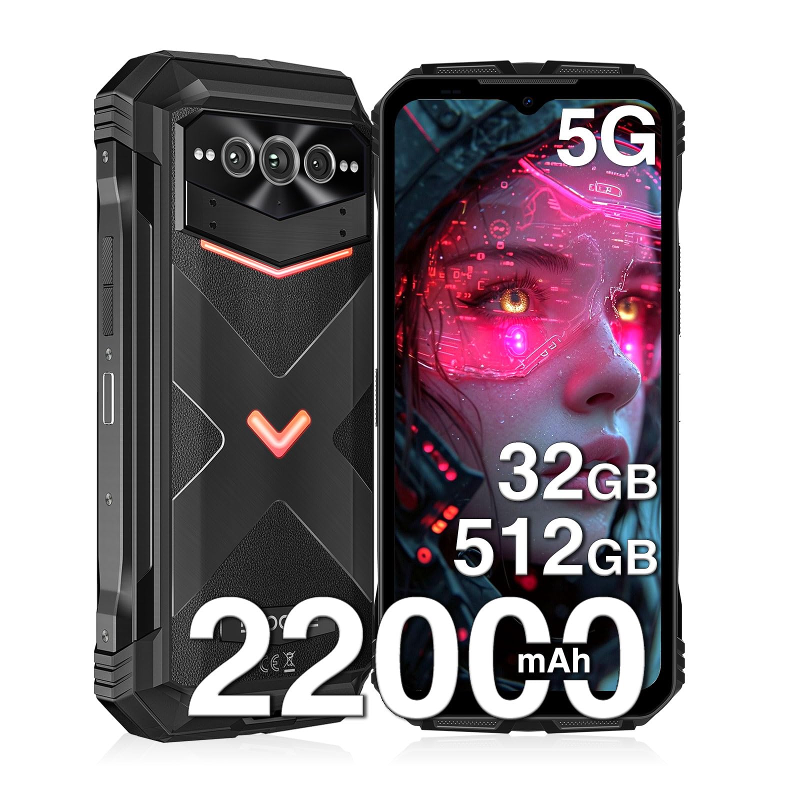Foto 2 pulgar | Smartphone Robusto Doogee V Max Pro 5g 32 Gb+512 Gb/tf 2 Tb - Venta Internacional.
