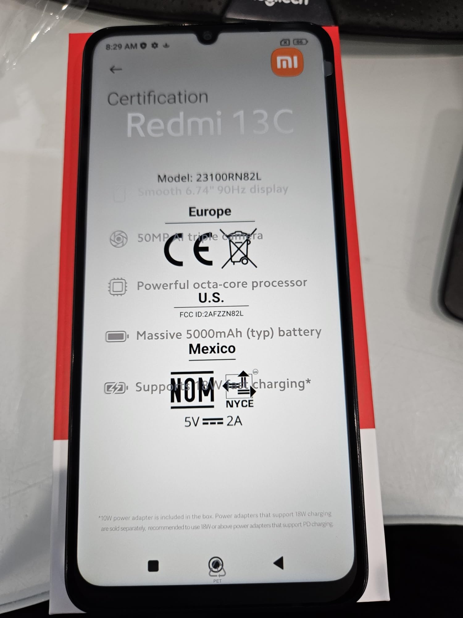 Foto 2 | Teléfono Inteligente Xiaomi Redmi 13c 4g Lte 128 Gb + 6 Gb De Ram - Venta Internacional