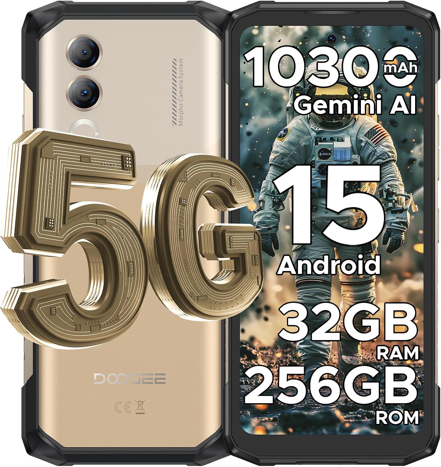 Foto 1 | Smartphone Doogee Blade20 Turbo 5g De 32 Gb+256 Gb  10.300 Mah - Venta Internacional.