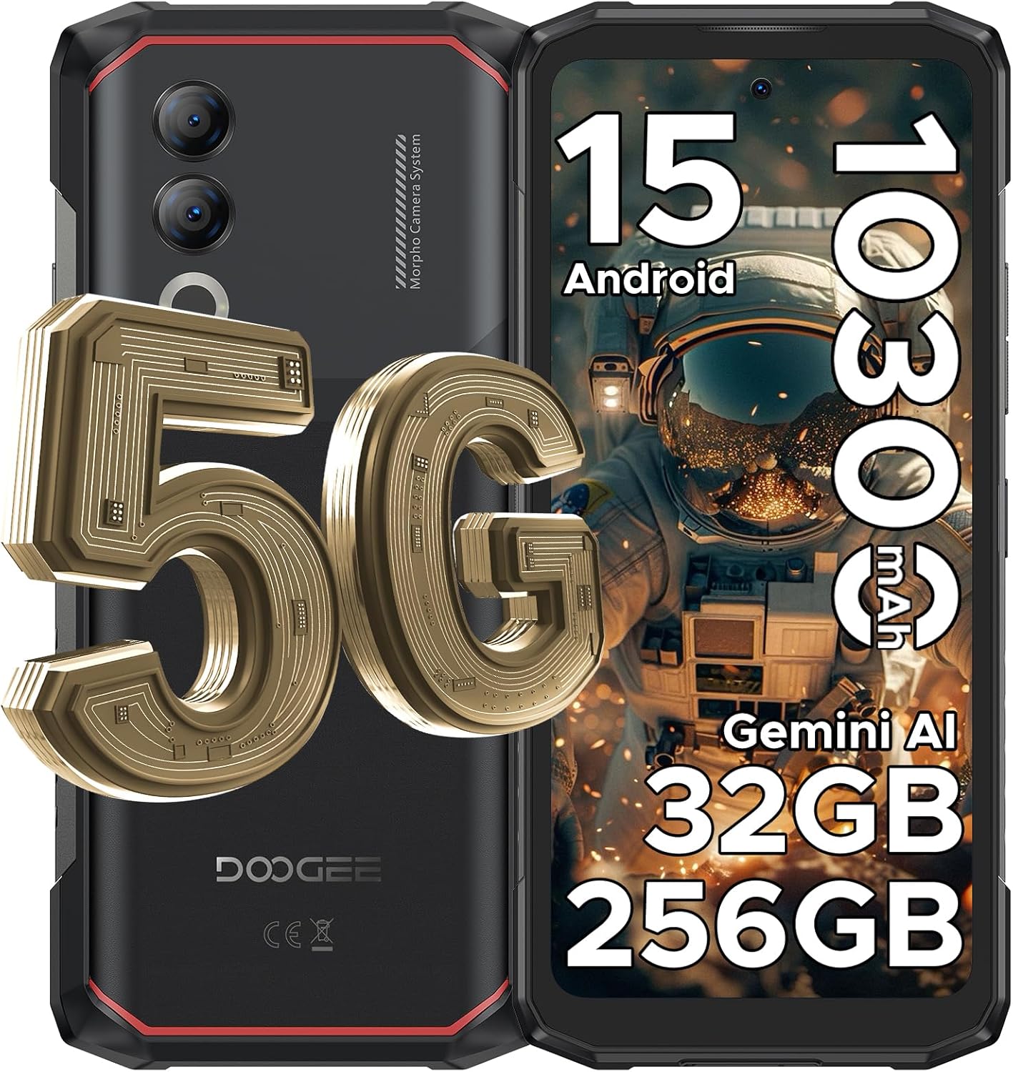Foto 1 | Smartphone Doogee Blade20 Turbo 5g De 32 Gb+256 Gb  10.300 Mah - Venta Internacional.
