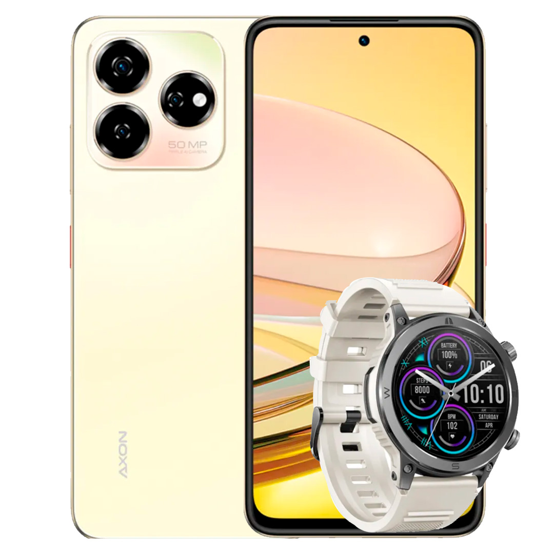 Foto 1 | Zte Axon 60 256gb Dorado 6gb Ram + Smartwatch