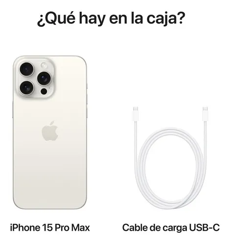 Foto 5 pulgar | Iphone 15 Pro Max 256gb Blanco - Nuevo