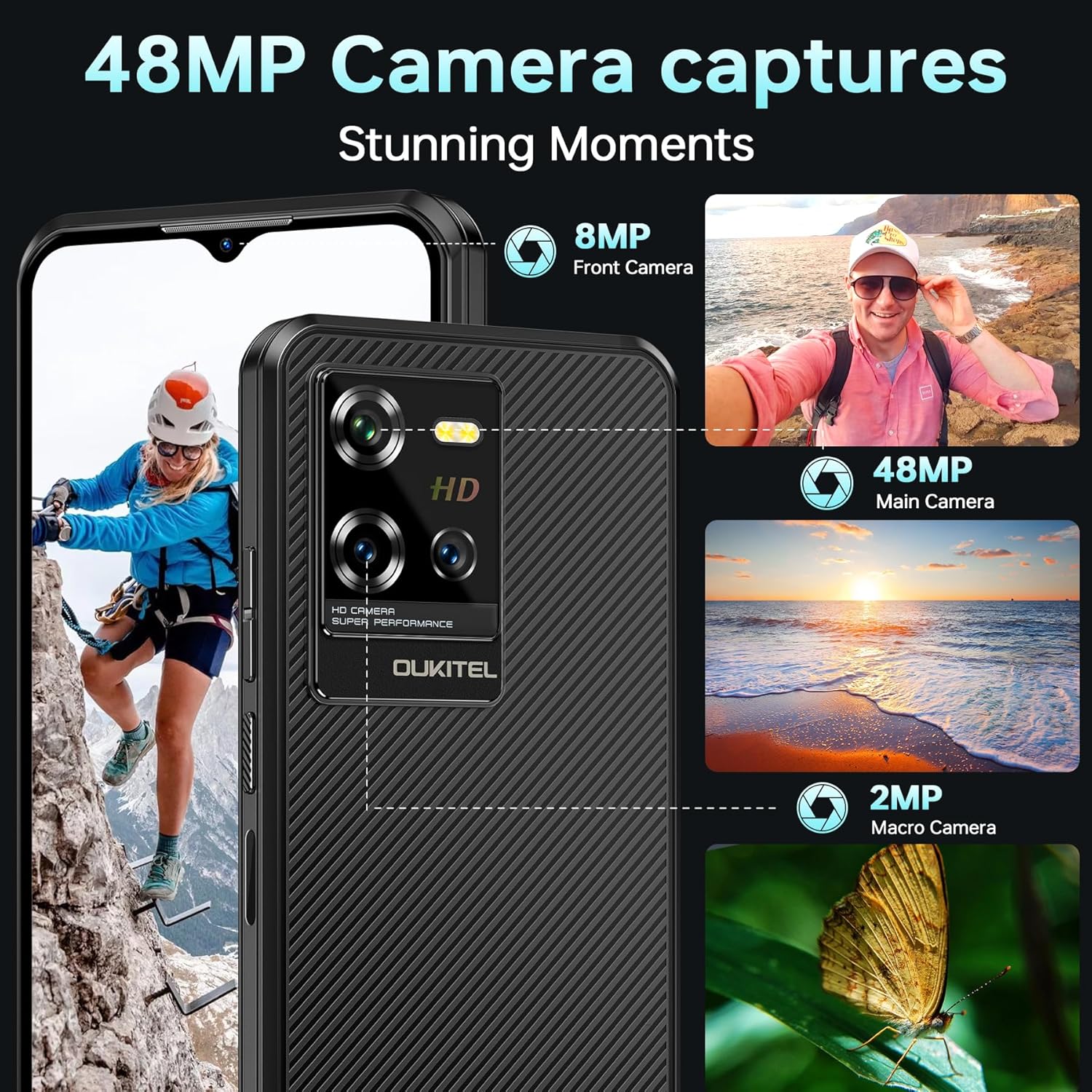 Foto 6 | Teléfono Móvil Oukitel Wp50 5g 12gb Ram 256gb Rom 6500mah Android 14 - Venta Internacional.
