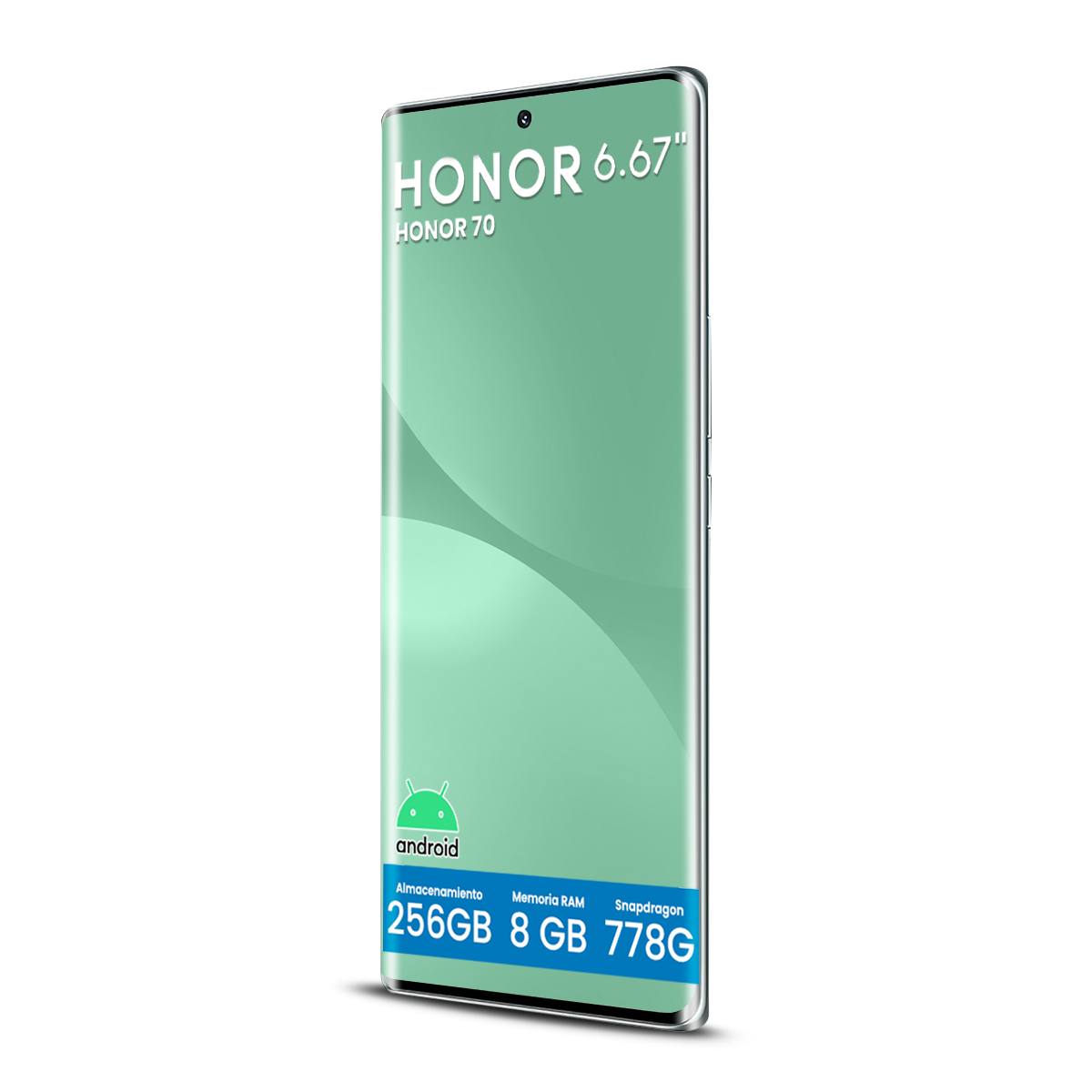 Foto 5 pulgar | Celular Honor 70 Liberado 256 GB Verde Esmeralda