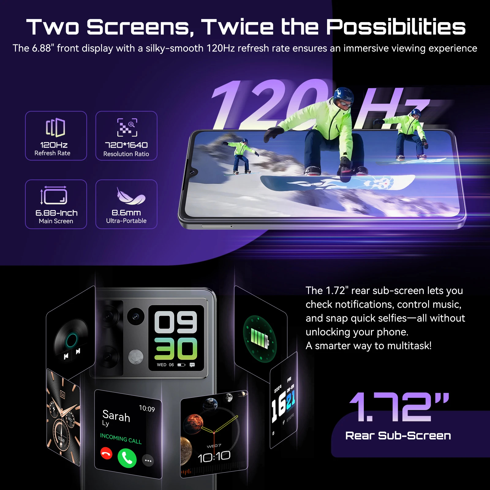 Foto 4 pulgar | Smartphone Cubot P90 Android 15 24 Gb Ram 256 Gb Rom 6.88 Pulgadas