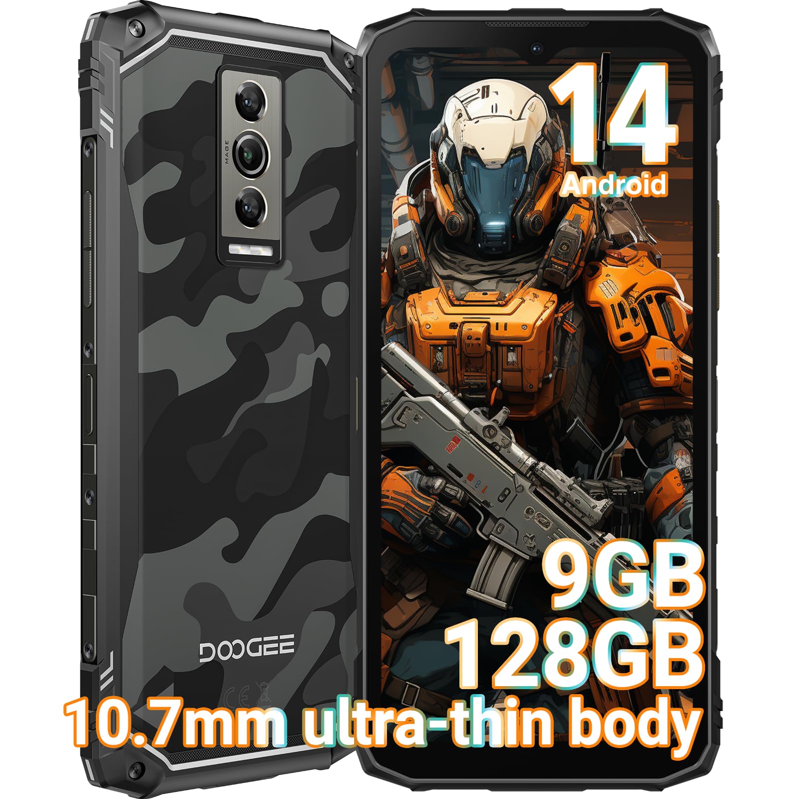 Foto 2 pulgar | Smartphone Doogee Blade 10 Rugged Desbloqueado 9gb+128gb Android 14 - Venta Internacional.