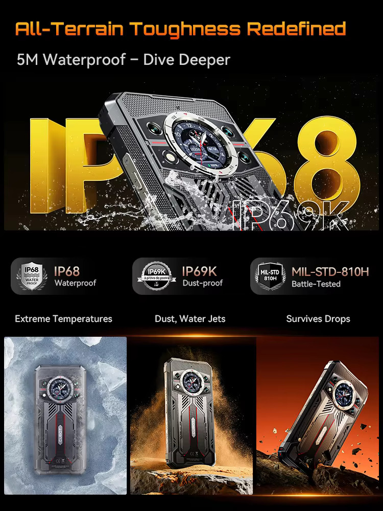 Foto 5 | Smartphone Cubot Kingkong 11 Rugged 5g Android 15 32gb+256gb - Venta Internacional.