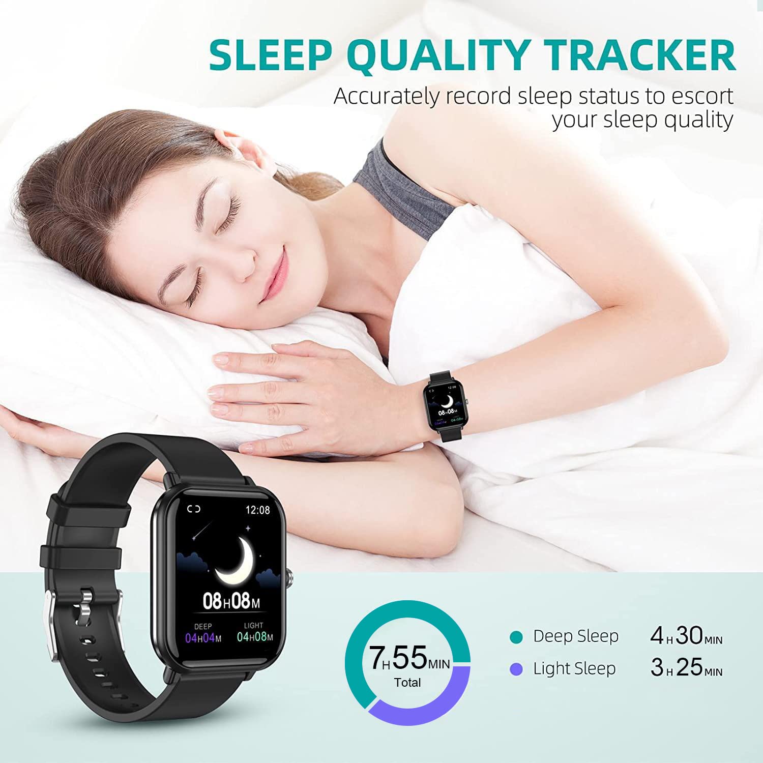 Foto 7 pulgar | Reloj Inteligente Tamispit Q9 Pro Fitness Tracker con 24 Modos Deportivos - Venta Internacional