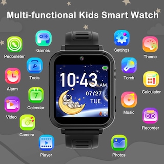 Foto 3 | Reloj Inteligente Phyulls para Niños con Cámara De 24 Juegos Y Grabadora De Vídeo - Venta Internacional
