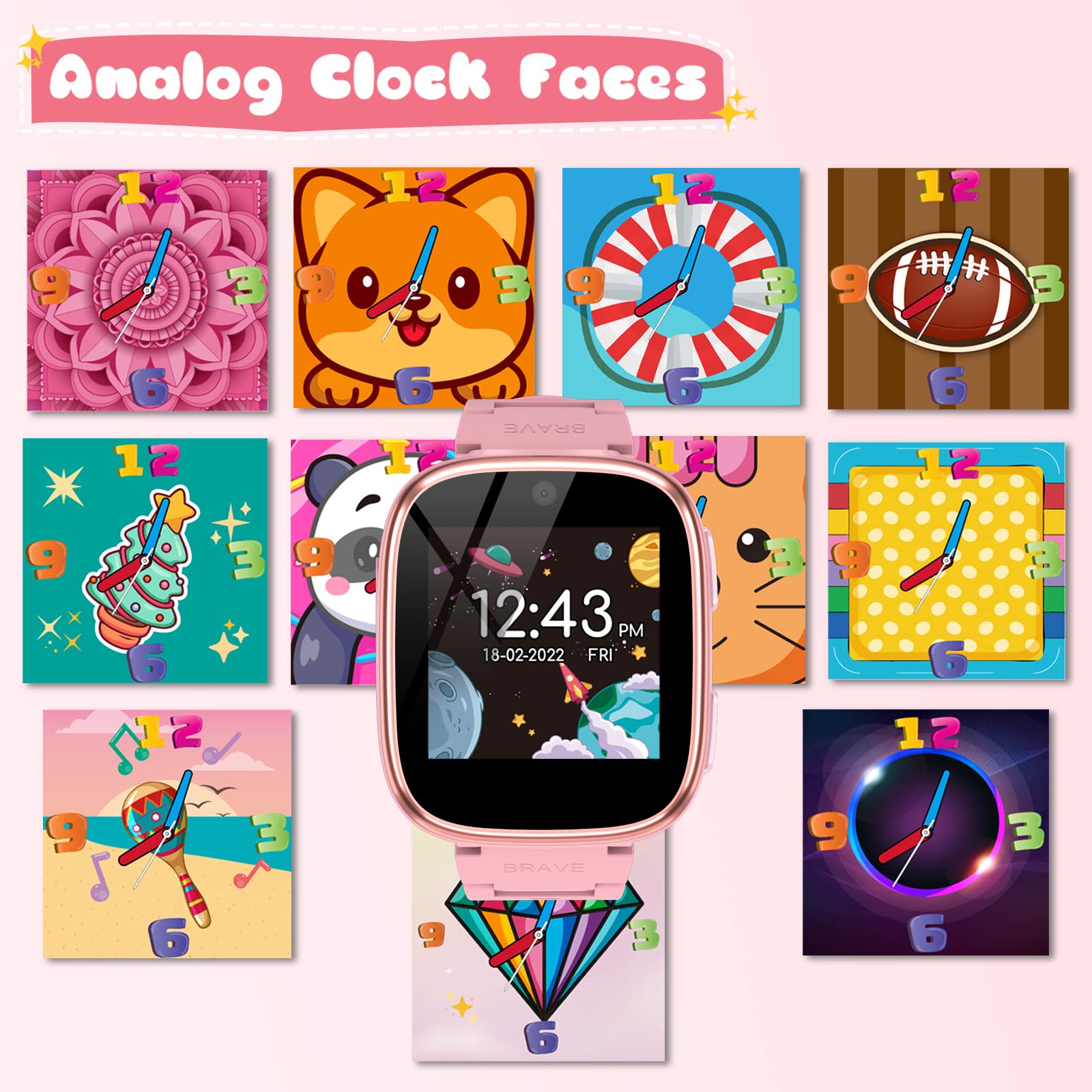 Foto 5 pulgar | Reloj Inteligente Berilona para Niños de 4 a 12 Años con 15 Juegos y Cámara - Venta Internacional