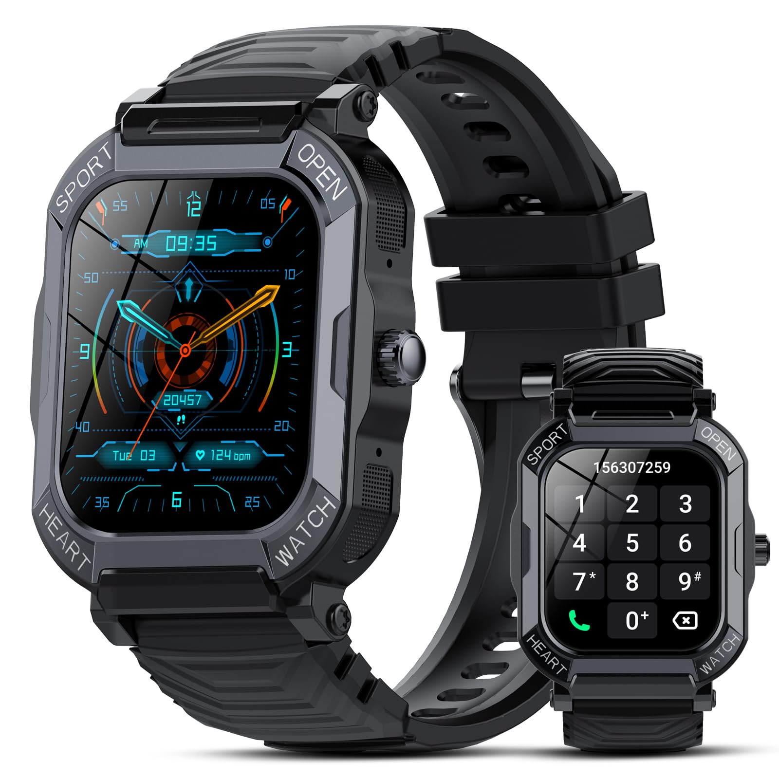 Monitor de Actividad Física Smartwatch Xinwld H30 de 1,85 Pulgadas Frecuencia Cardíaca Ip68 - Venta Internacional $1,203