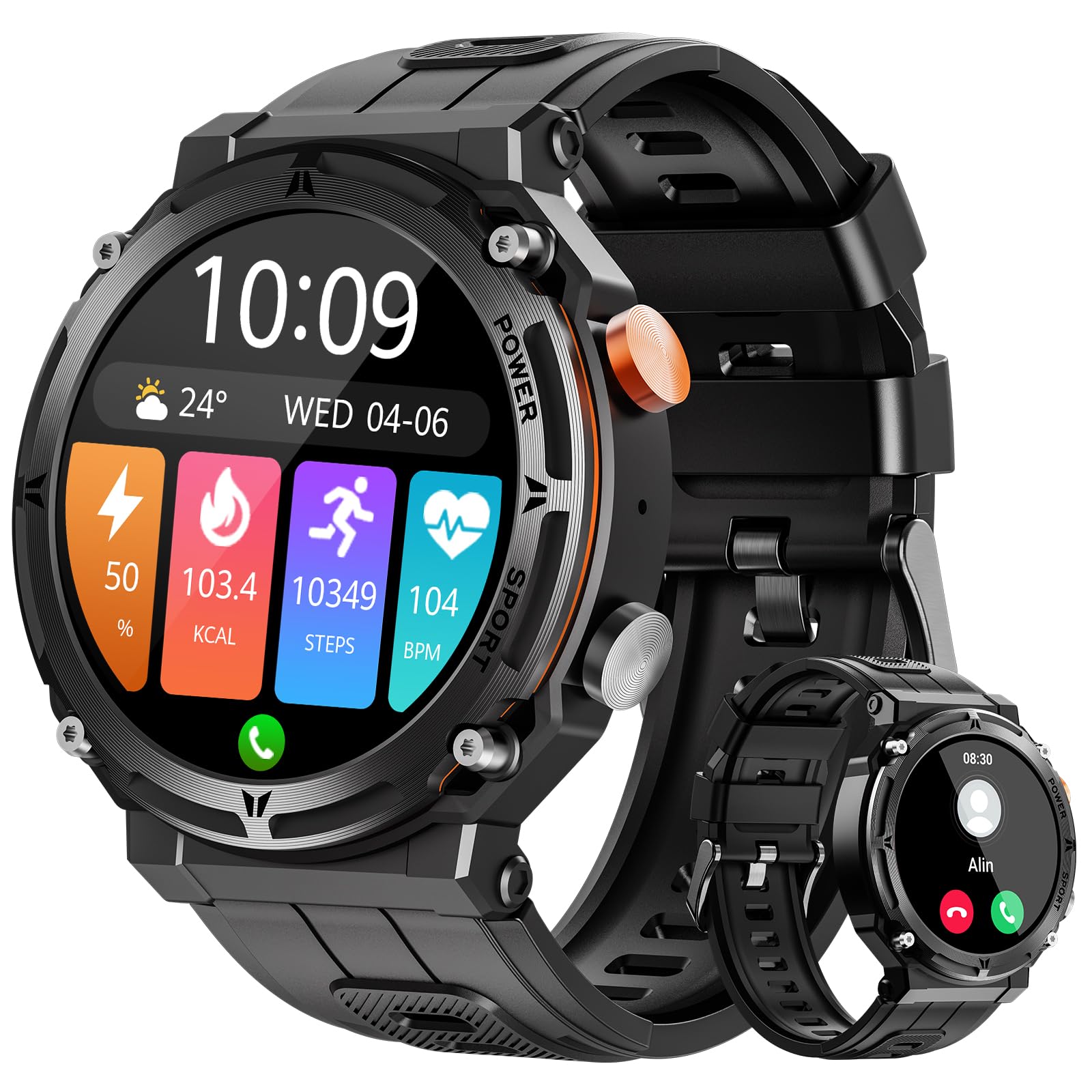 Foto 2 pulgar | Reloj Smartwatch Viran Negro con Bluetooth-Venta Internacional