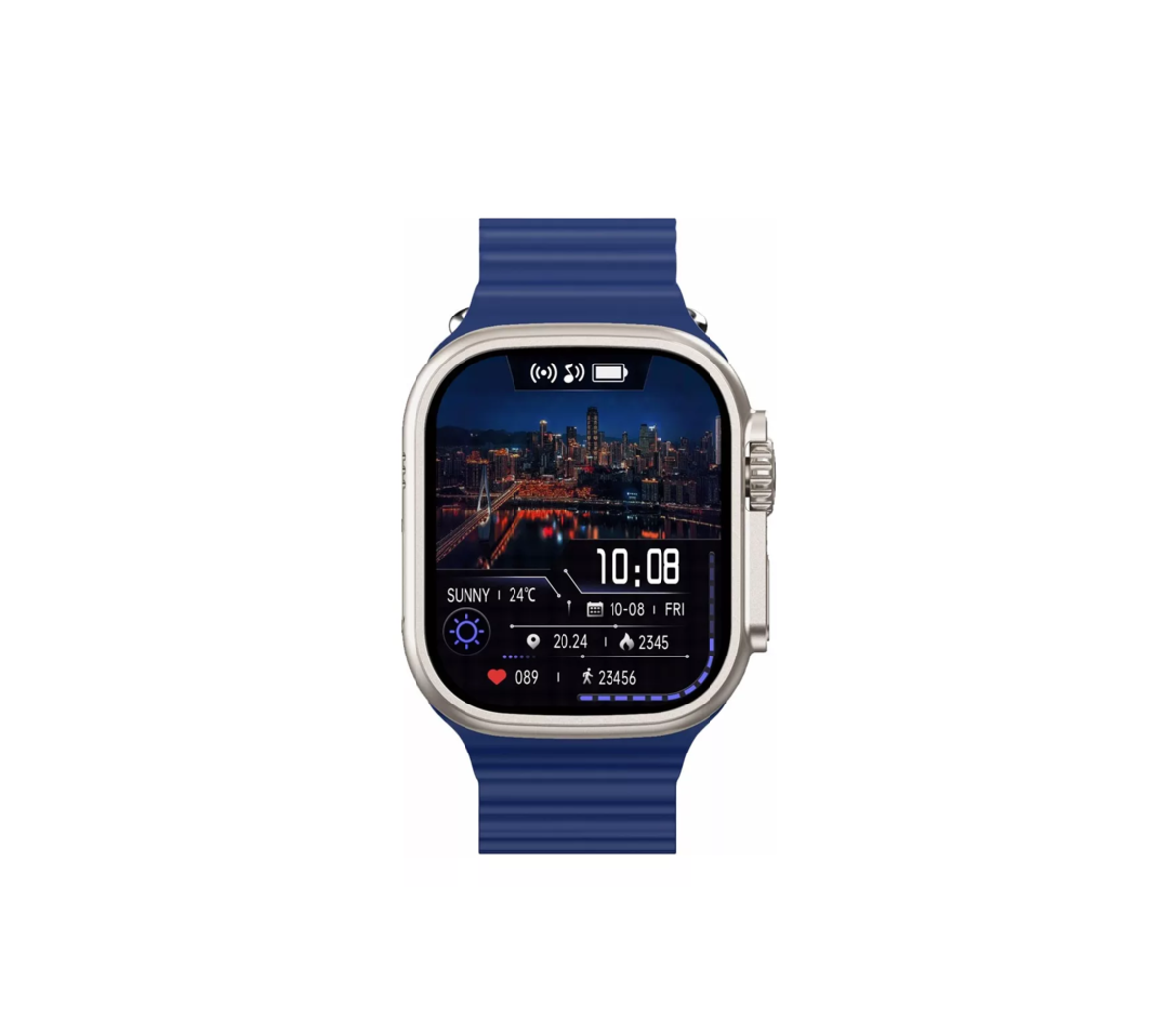 Foto 4 pulgar | Smartwatch Fralugio Gs Ultra 2 4 GB Rom Llamadas MP3 Hd  Azul