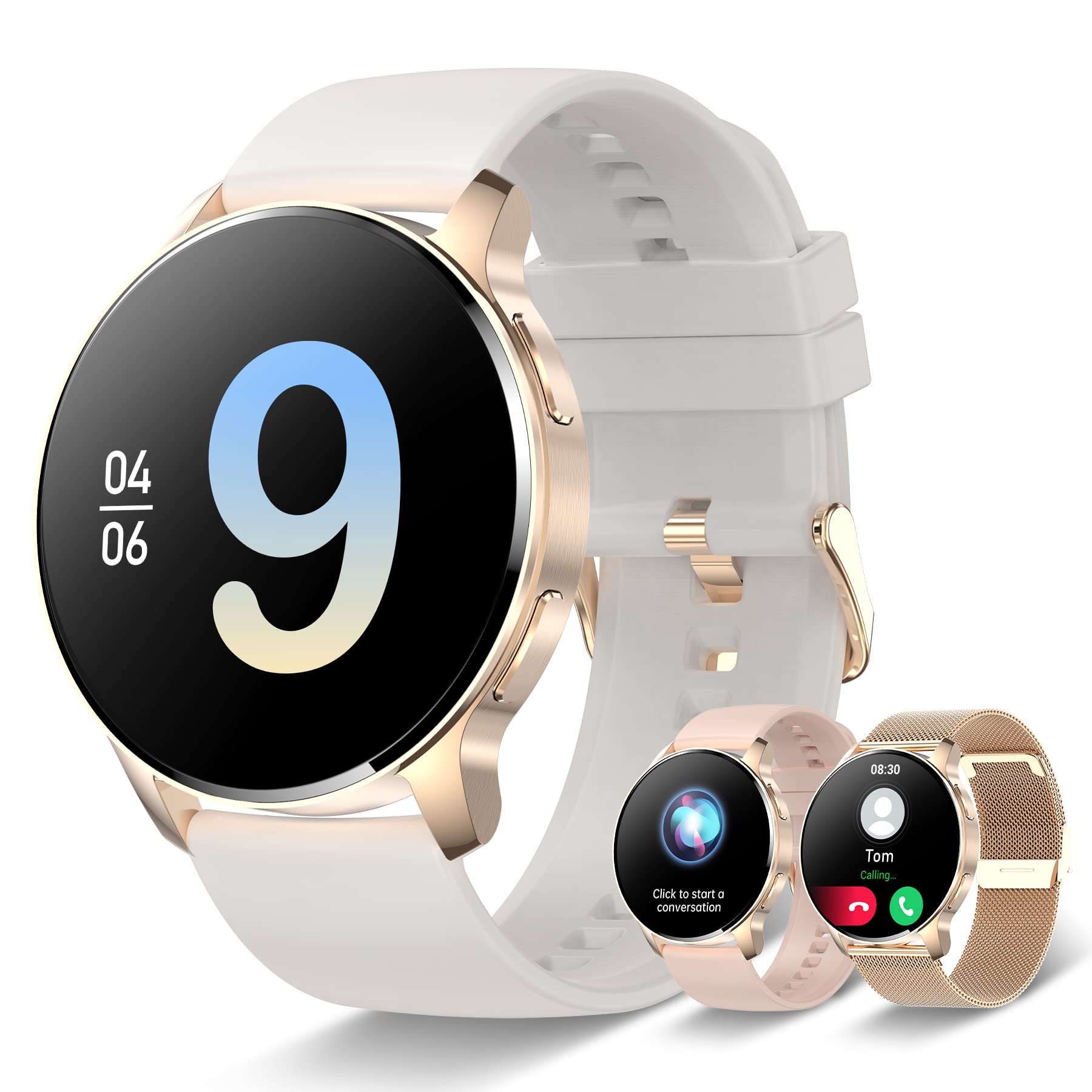 Foto 2 pulgar | Reloj Smartwatch Iaret Blanco con Bluetooth-Venta Internacional