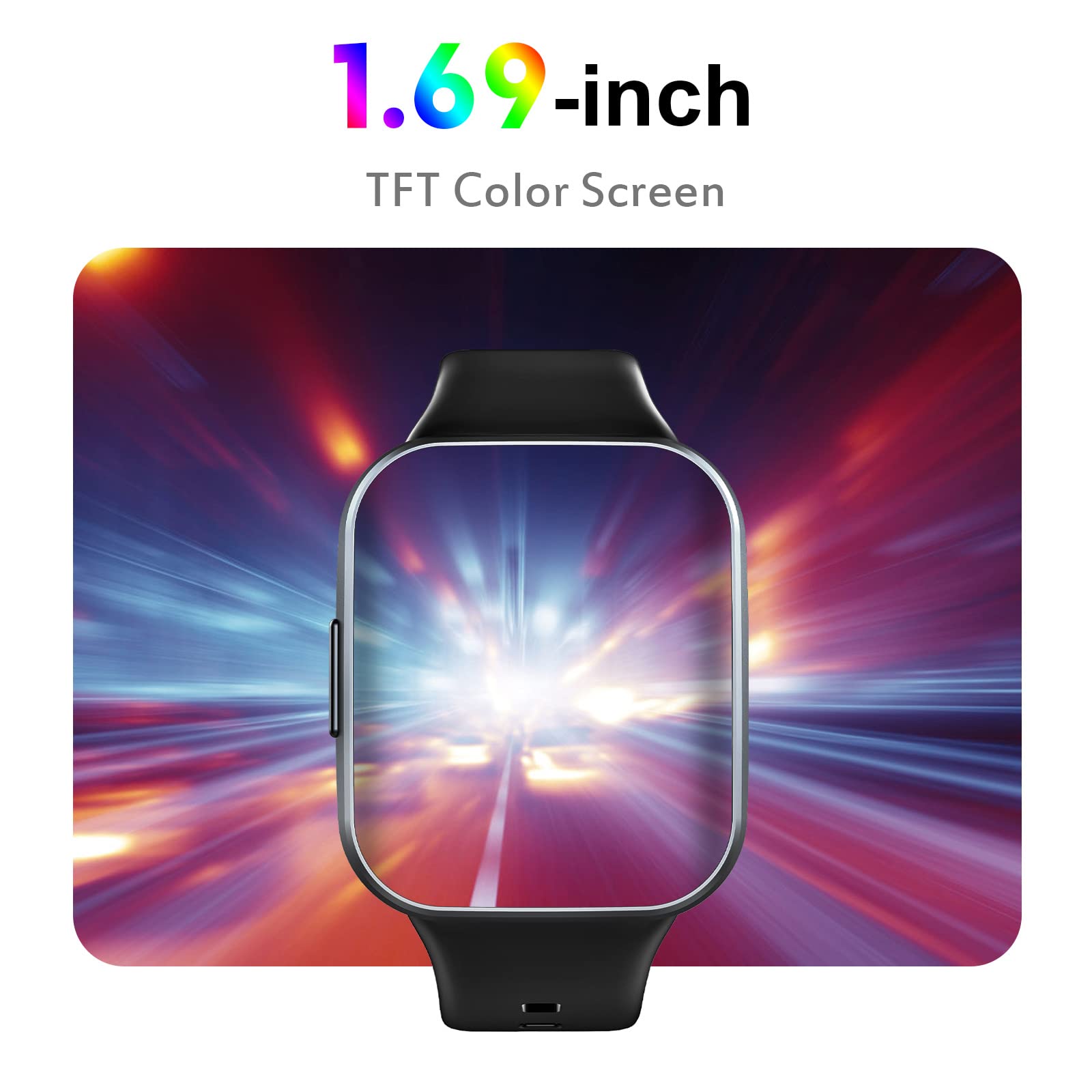 Foto 3 pulgar | Smartwatch Monitor de Actividad Jugeman con Pantalla HD 1,69 Pulgadas IP68 - Venta Internacional