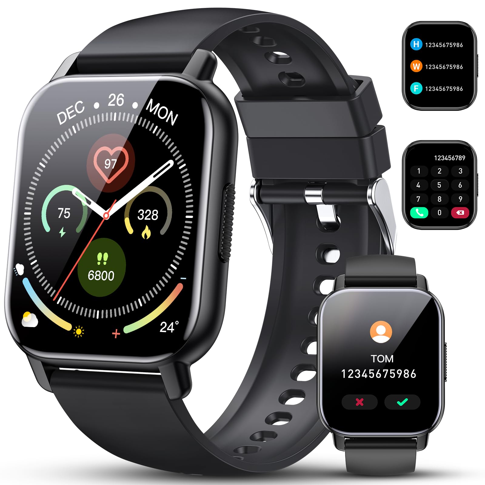 Reloj Inteligente Poounur de 1.85 Pulgadas Bluetooth Call 112 Modos Deportivos IP - Venta Internacional $1,267