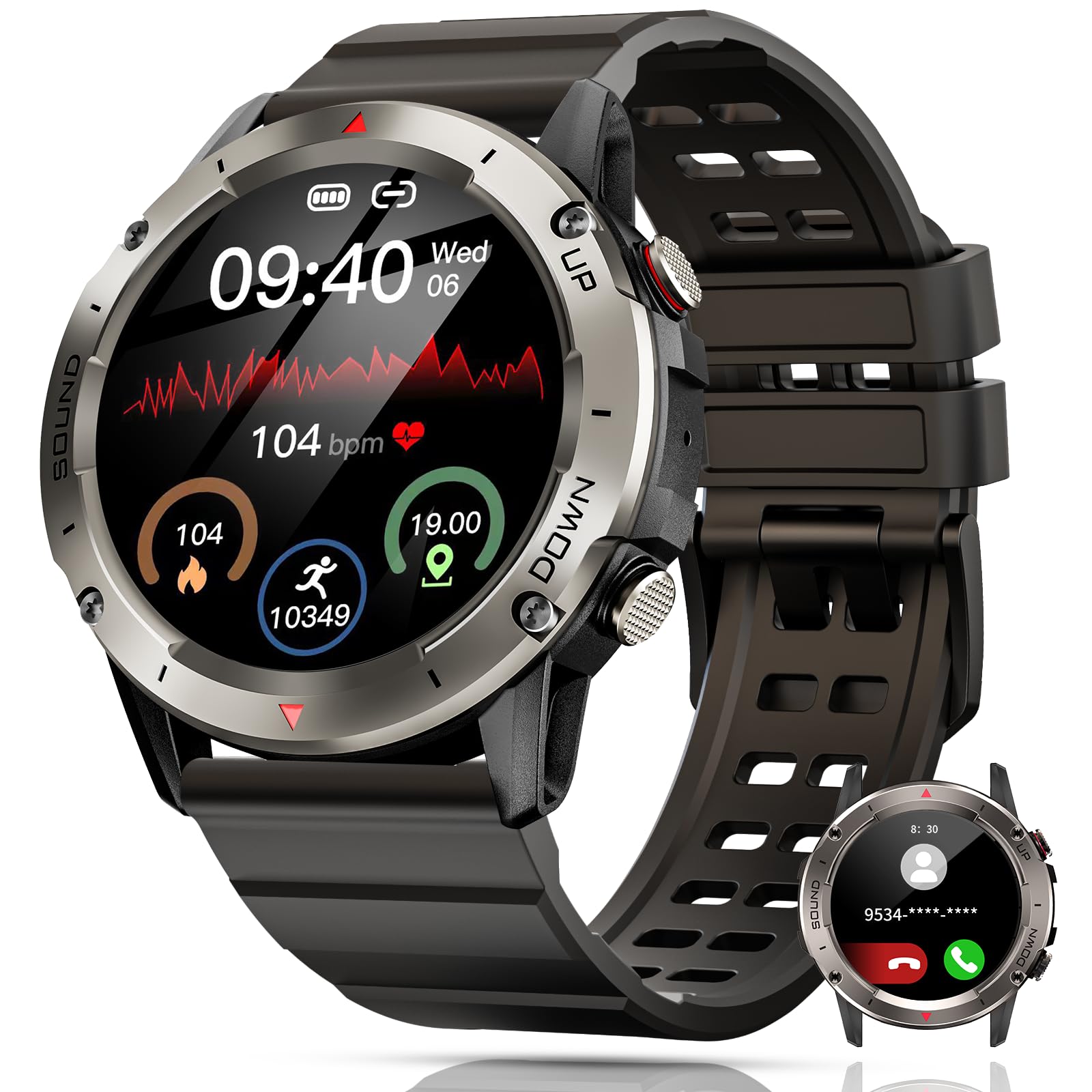 Foto 2 pulgar | Reloj Smartwatch Pasonomi Negro con Bluetooth-Venta Internacional