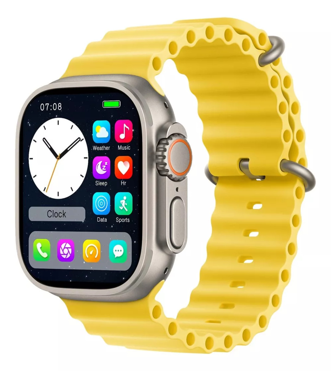 Foto 2 pulgar | Smartwatch Fralugio Gs Ultra 2 4gb Rom Llamadas Mp3 Hd Amarillo