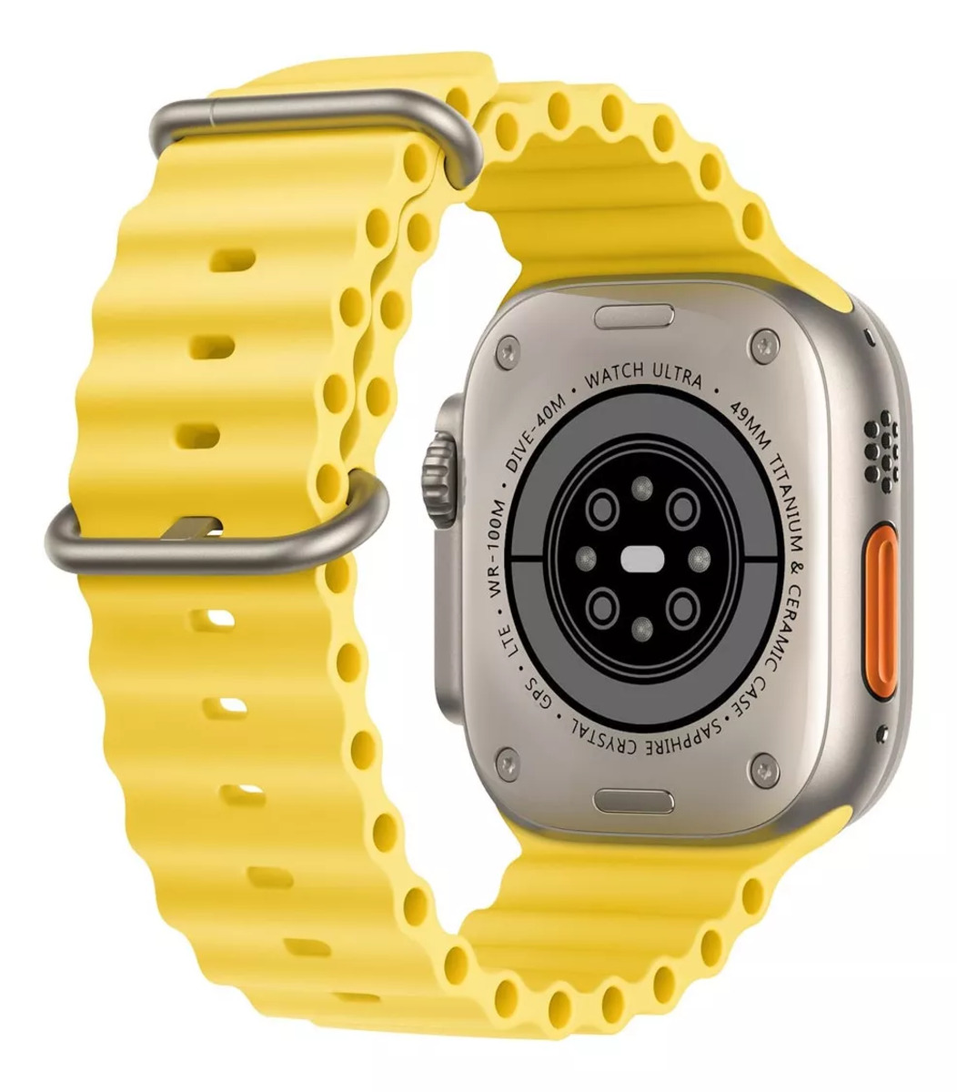 Foto 4 pulgar | Smartwatch Fralugio Gs Ultra 2 4gb Rom Llamadas Mp3 Hd Amarillo