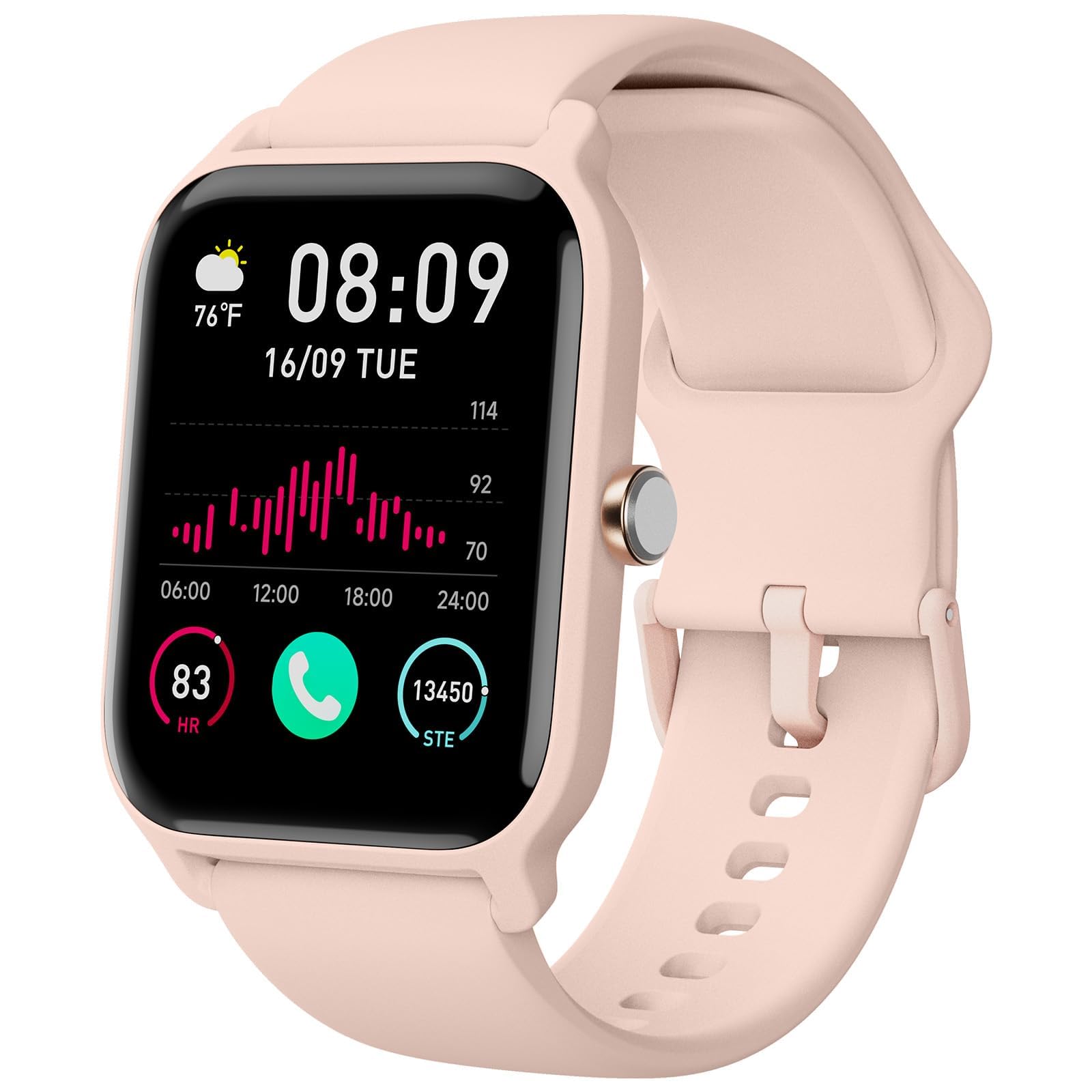 Reloj Smartwatch Vrpefit Rosa con Bluetooth-Venta Internacional