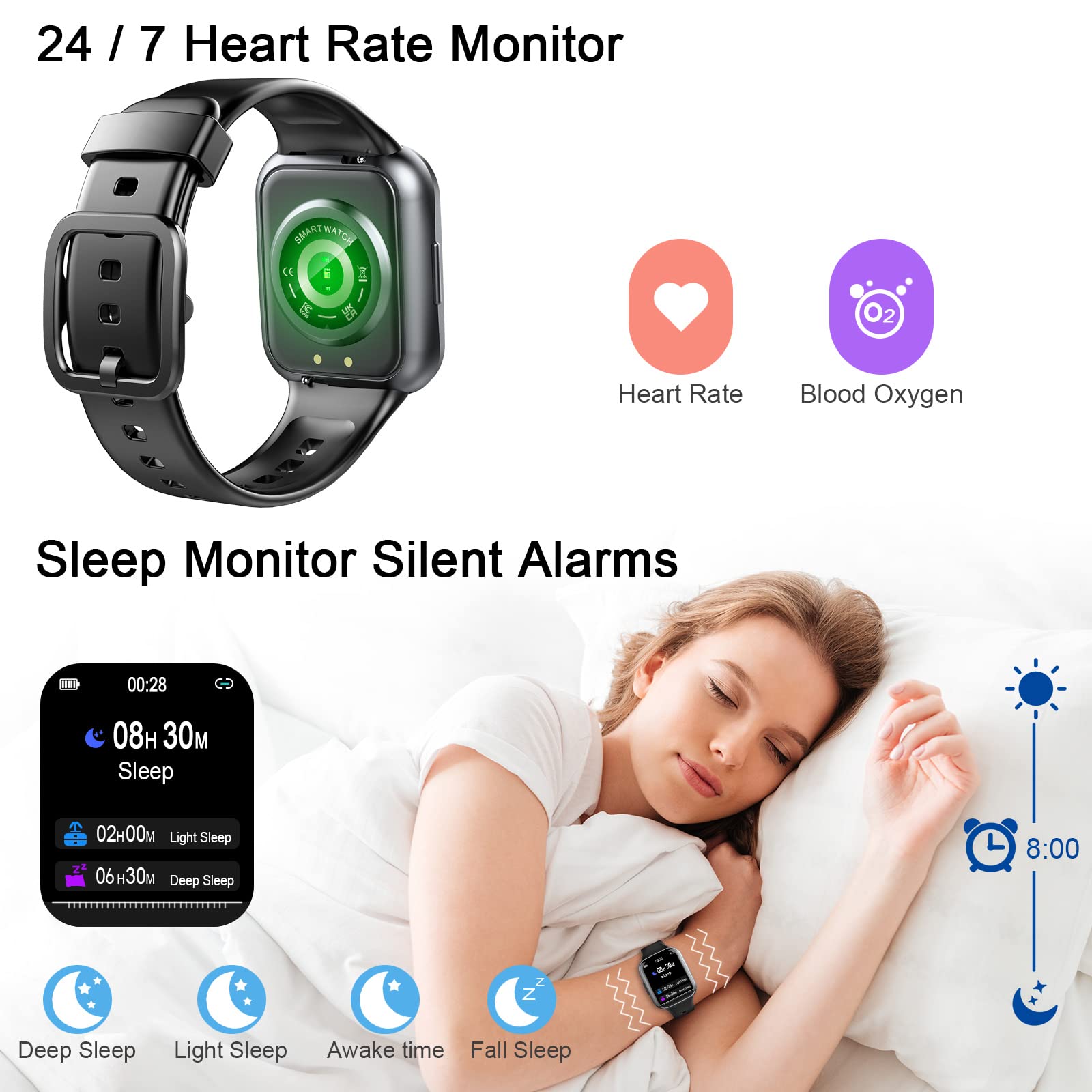 Foto 4 pulgar | Monitor de Actividad Física Smart Watch Uaue 2023 de 1.69 Pulgadas para Hombres y Mujeres - Venta Internacional