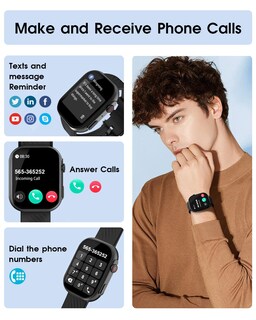 Foto 2 | Reloj Inteligente Bybukckr con Función Call Ip68 A Prueba De Agua - Venta Internacional
