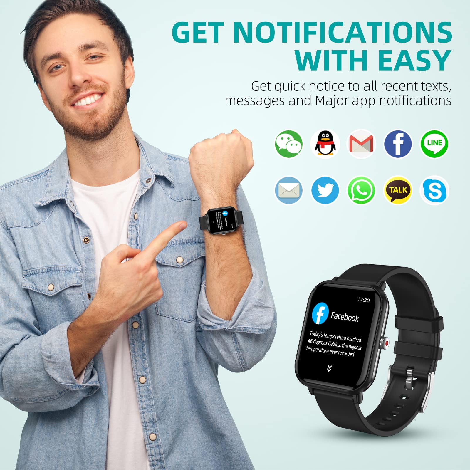 Foto 6 pulgar | Reloj Inteligente Tamispit Q9 Pro Fitness Tracker- Venta Internacional