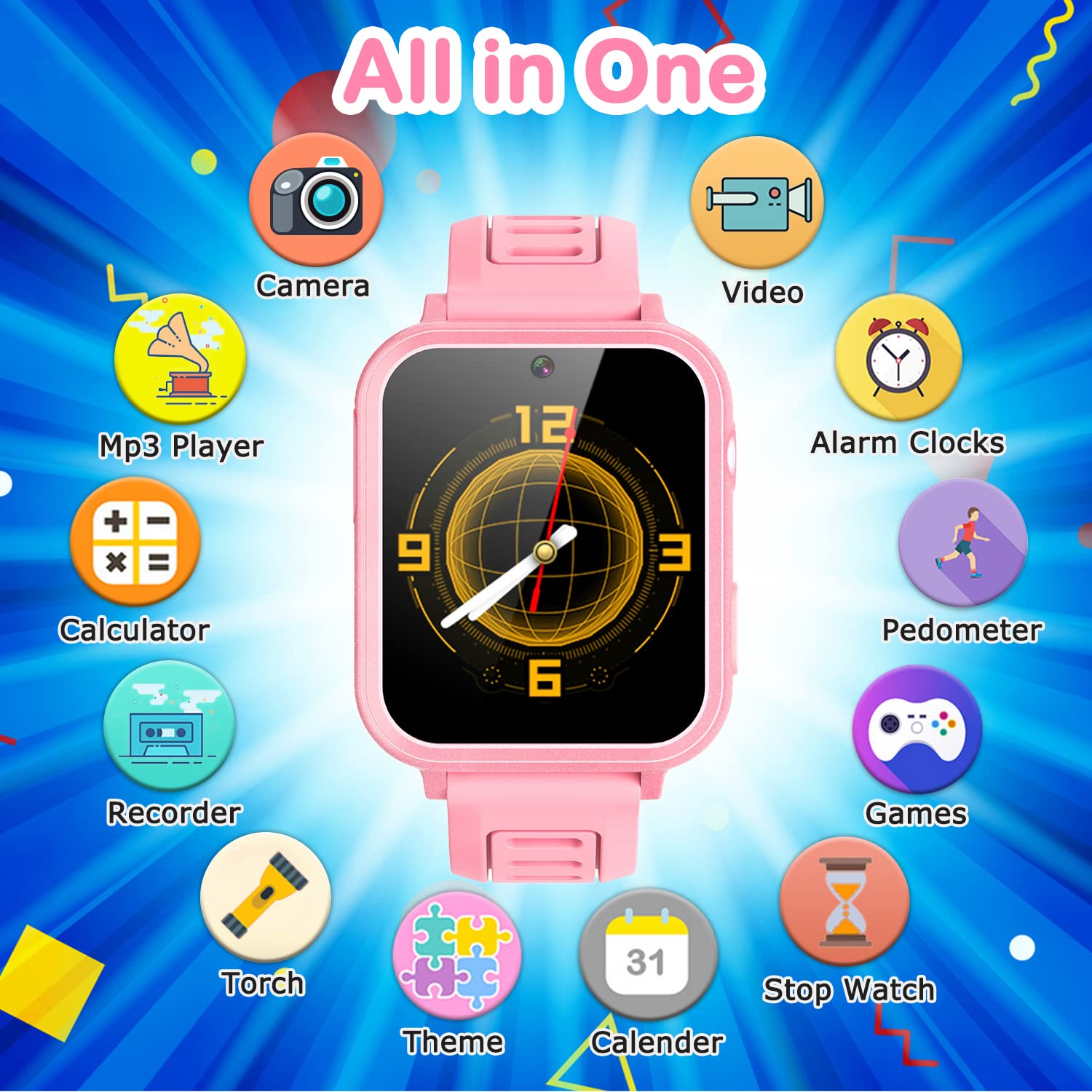 Foto 3 pulgar | Reloj Infantil Smartwatch Cosjoype con Bluetooth-Venta Internacional