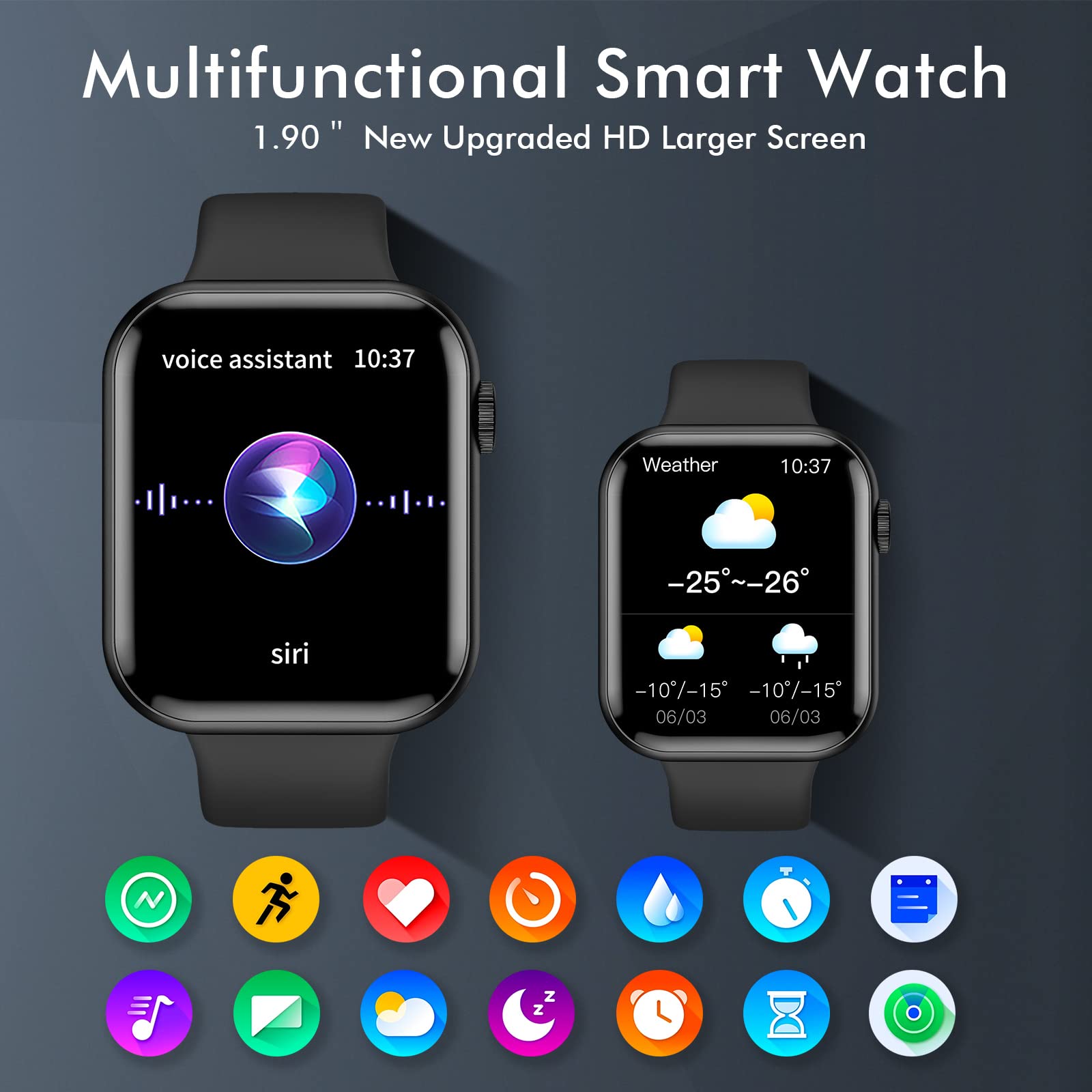 Foto 4 pulgar | Reloj Inteligente Pjyubvor De 1,9 Pulgadas Con Bluetooth Call Para Android E Ios - Venta Internacional